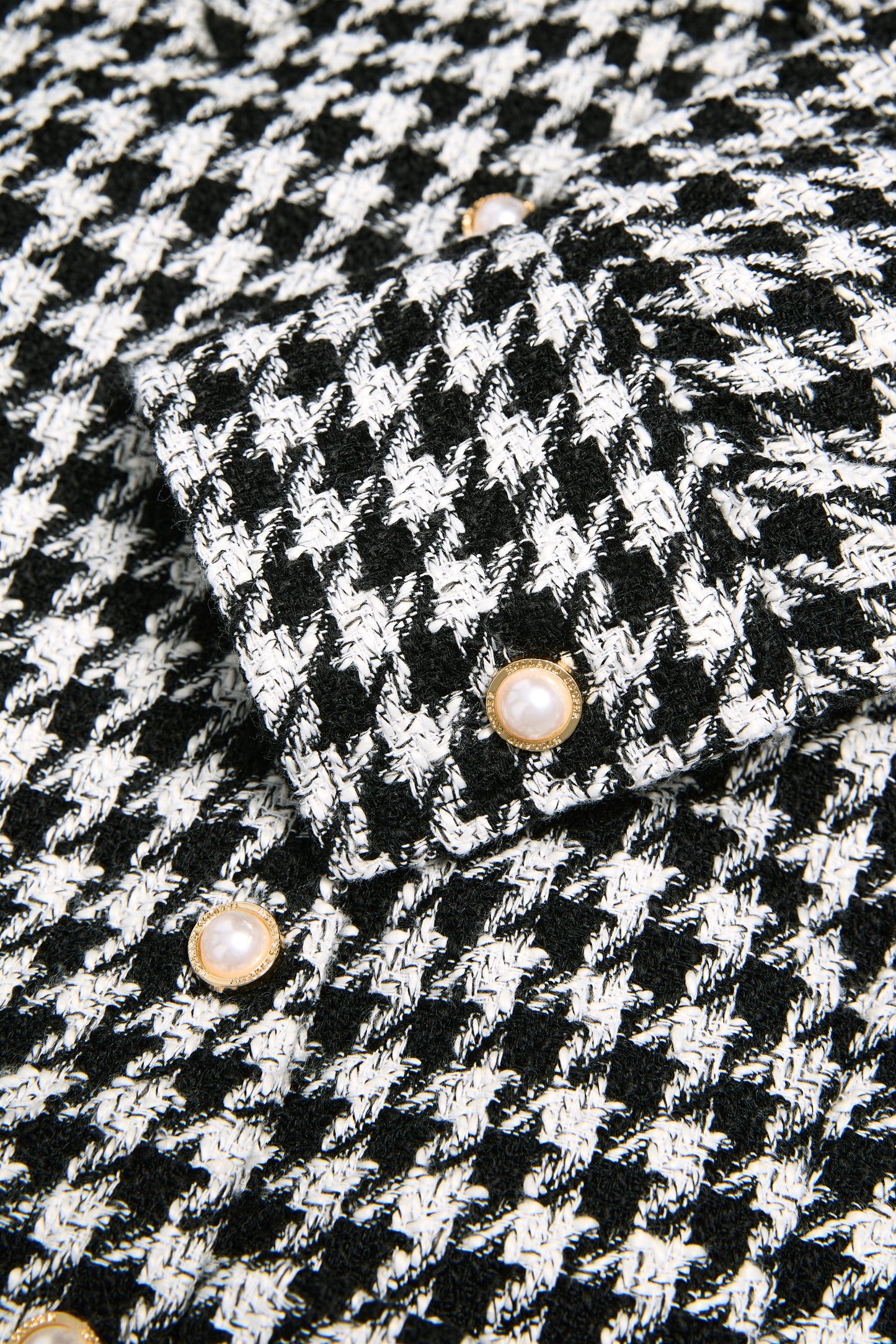 Alice Collared Mini Dress (Houndstooth)