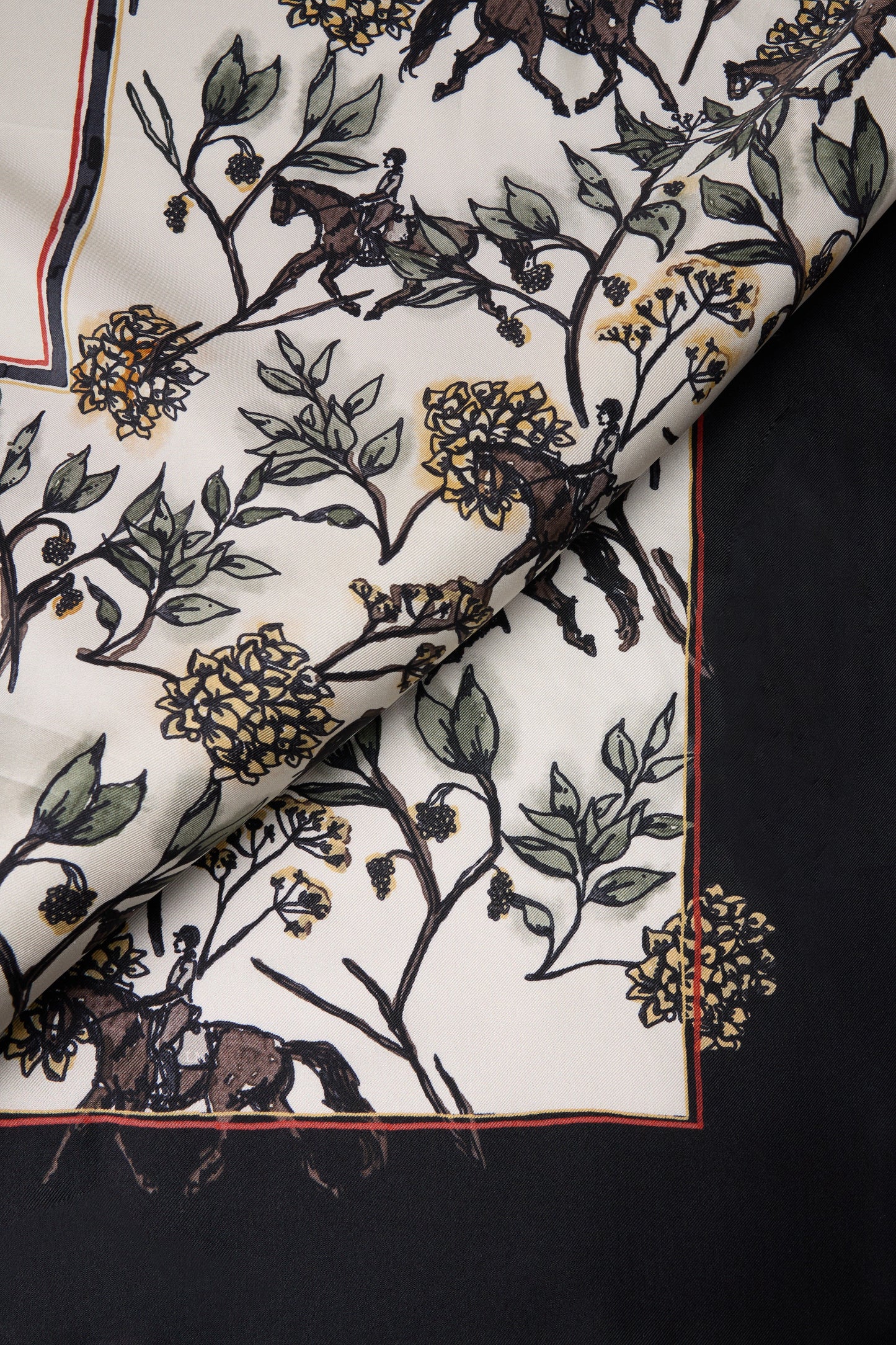 Atlas Silk Scarf (Navy)