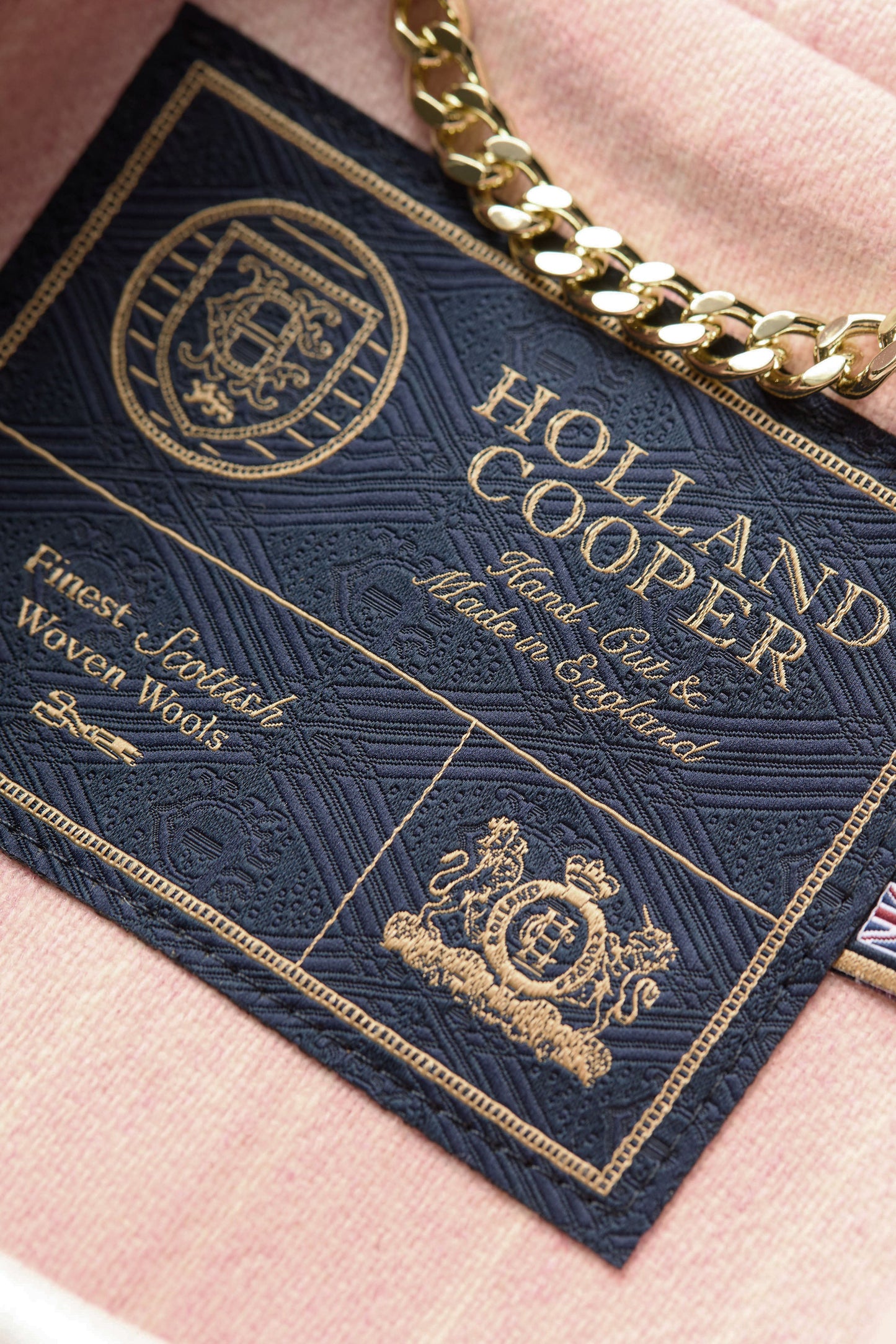 Double Breasted Blazer (Pink Chalk Pinstripe)