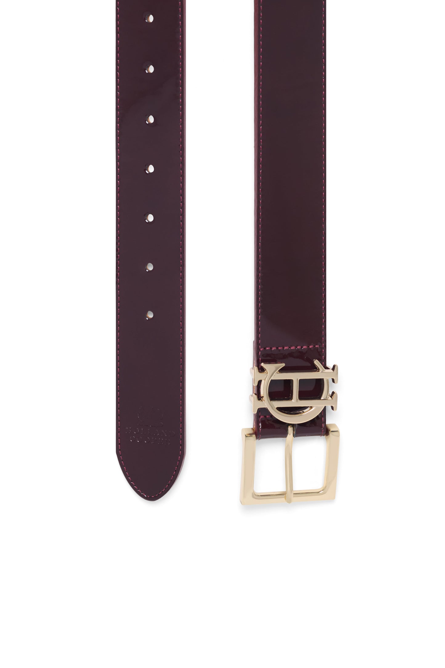 HC Classic Logo Belt (Oxblood Patent)