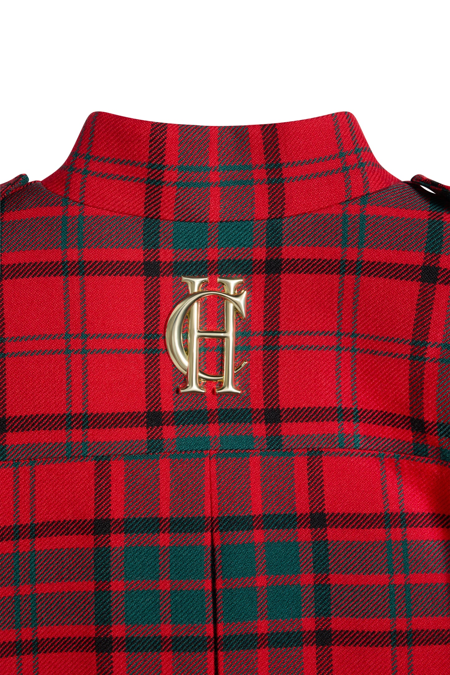 Highbury Cape Coat (Red Tartan)