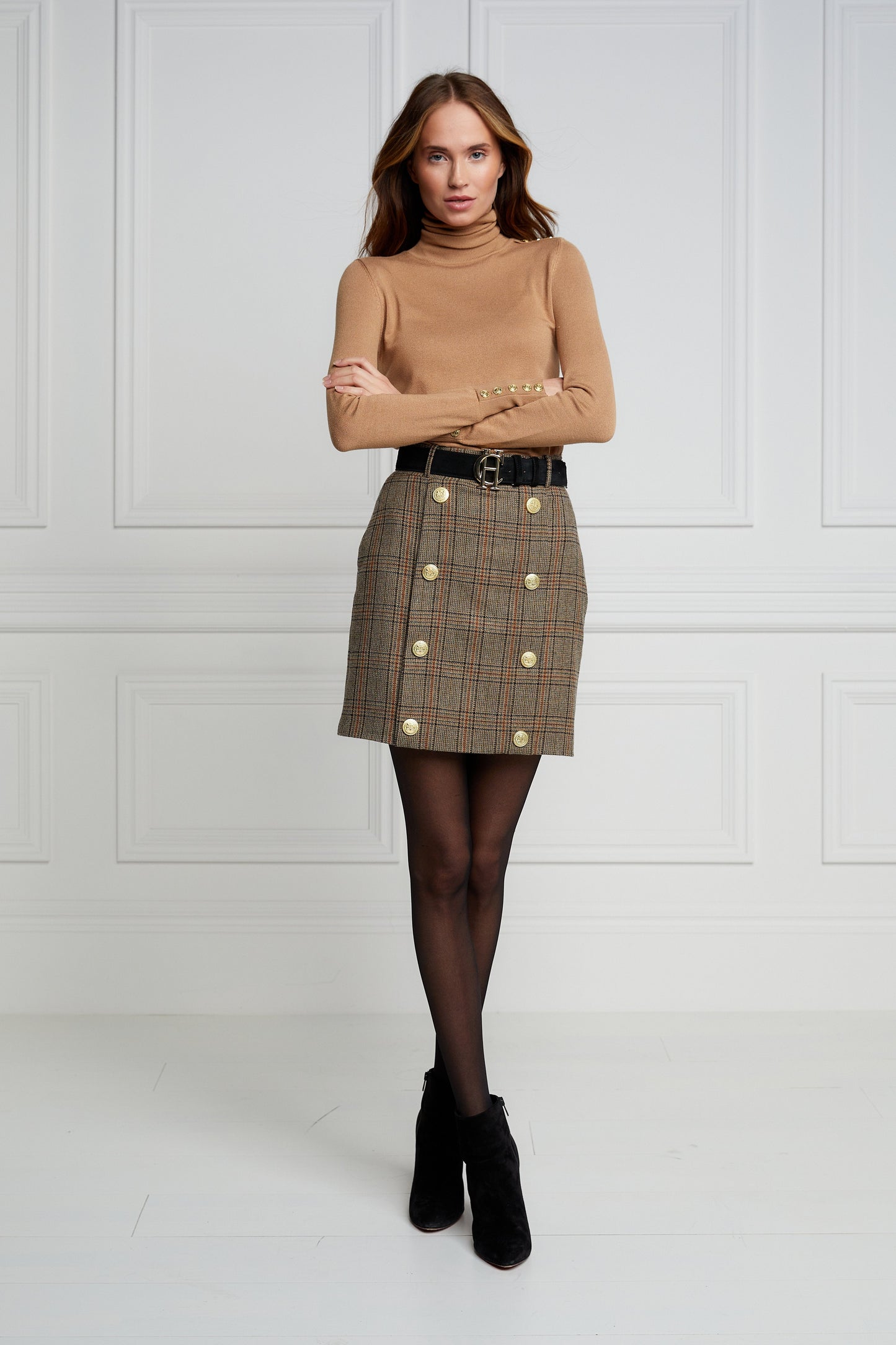 Knightsbridge Skirt (Bourbon Tweed)