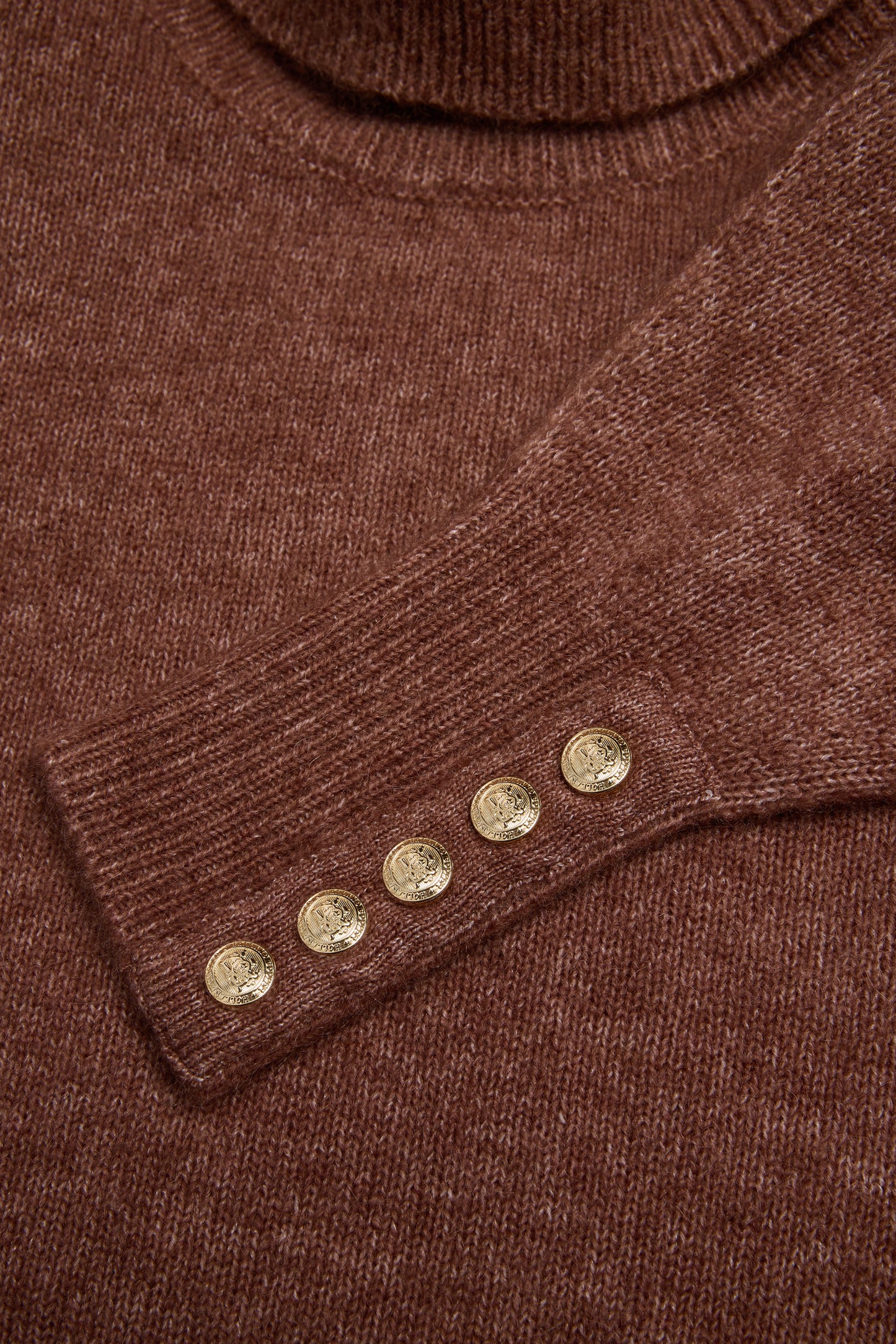 Isla Roll Neck Knit (Latte)