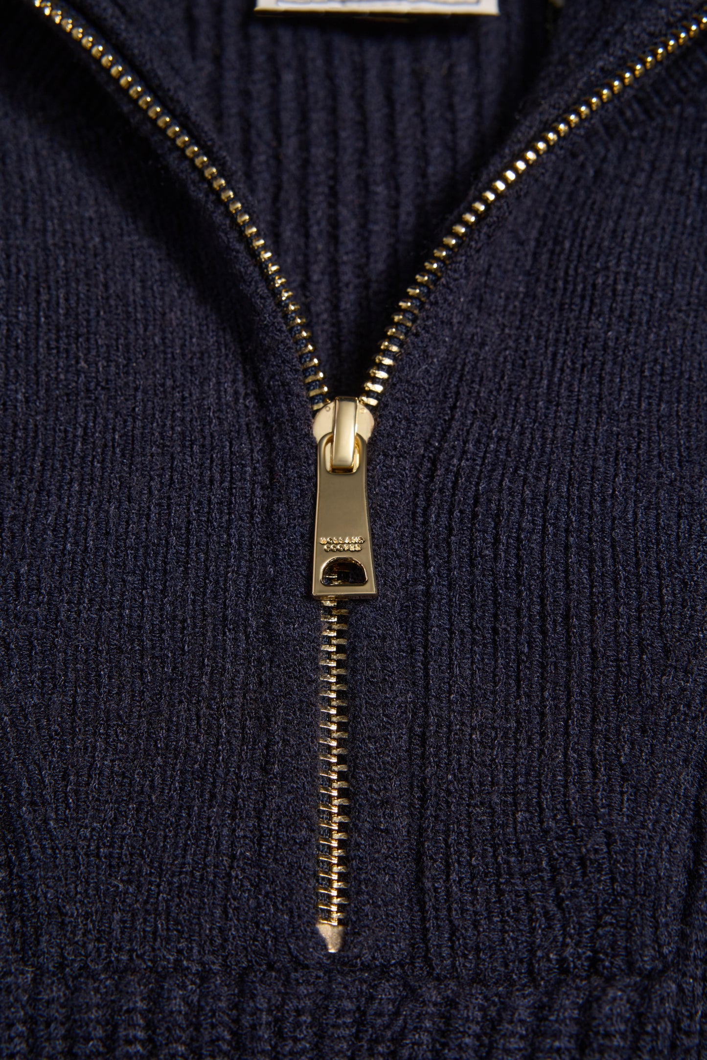 Jessica Quarter Zip Knit (Ink Navy)