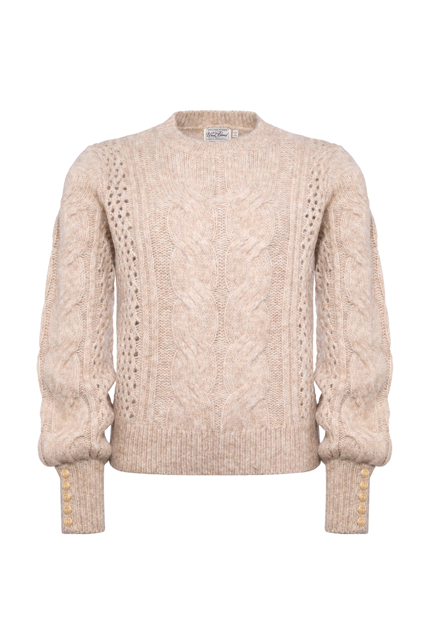 Kelly Crew Neck Knit (Taupe)