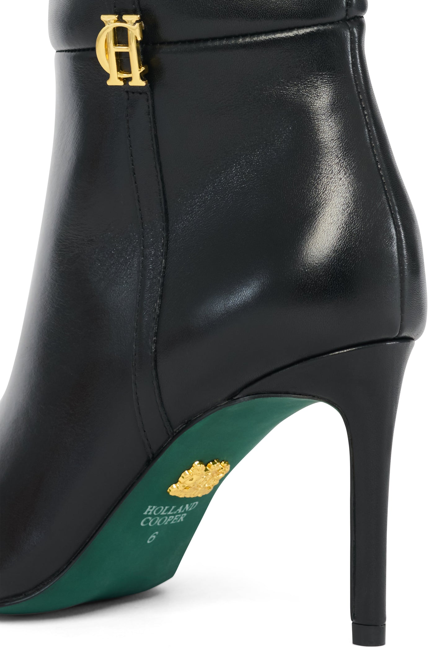 London Heel Boot (Black Leather)