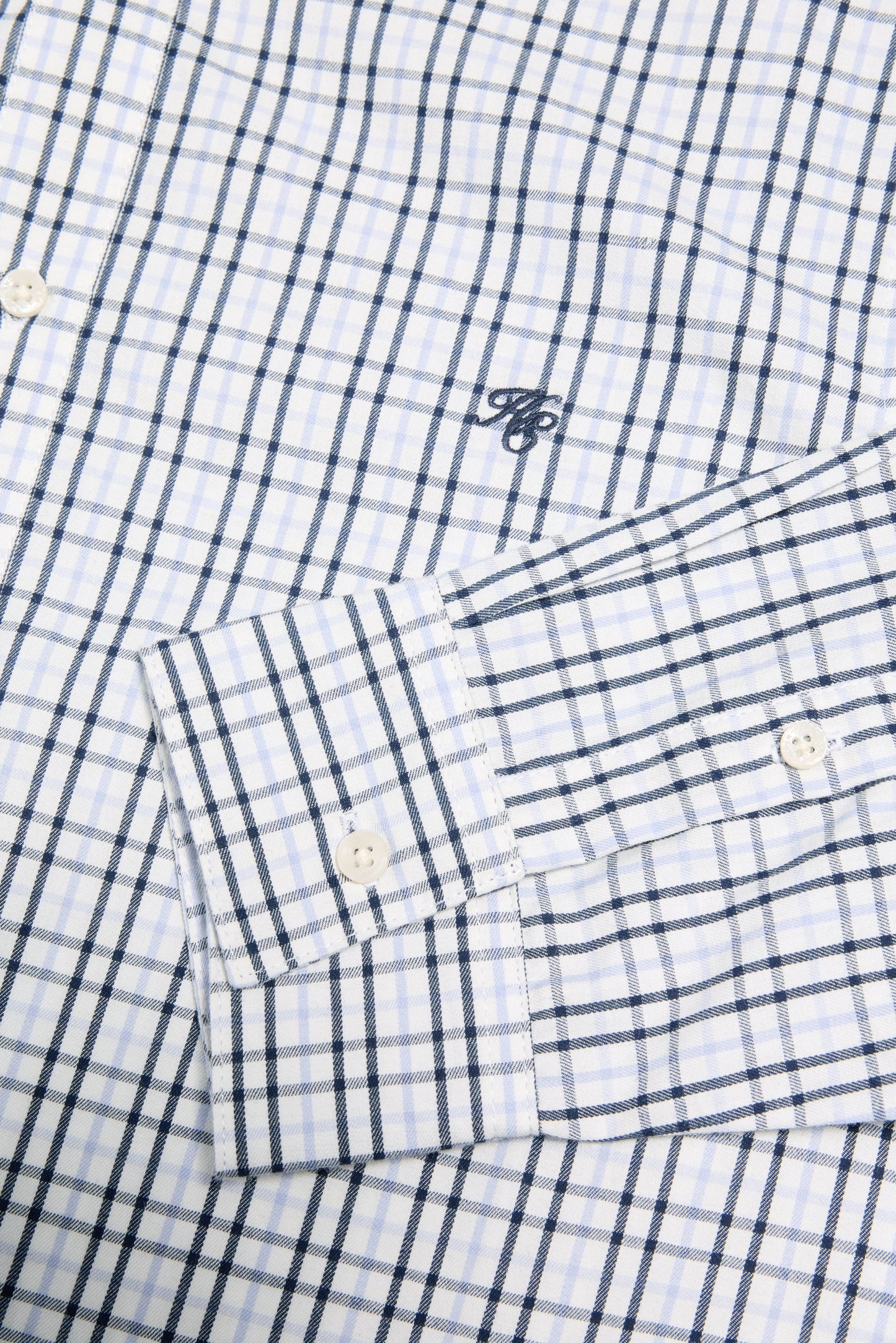 Men's Classic Woven Button Down Shirt (Cheltenham Check Blue)