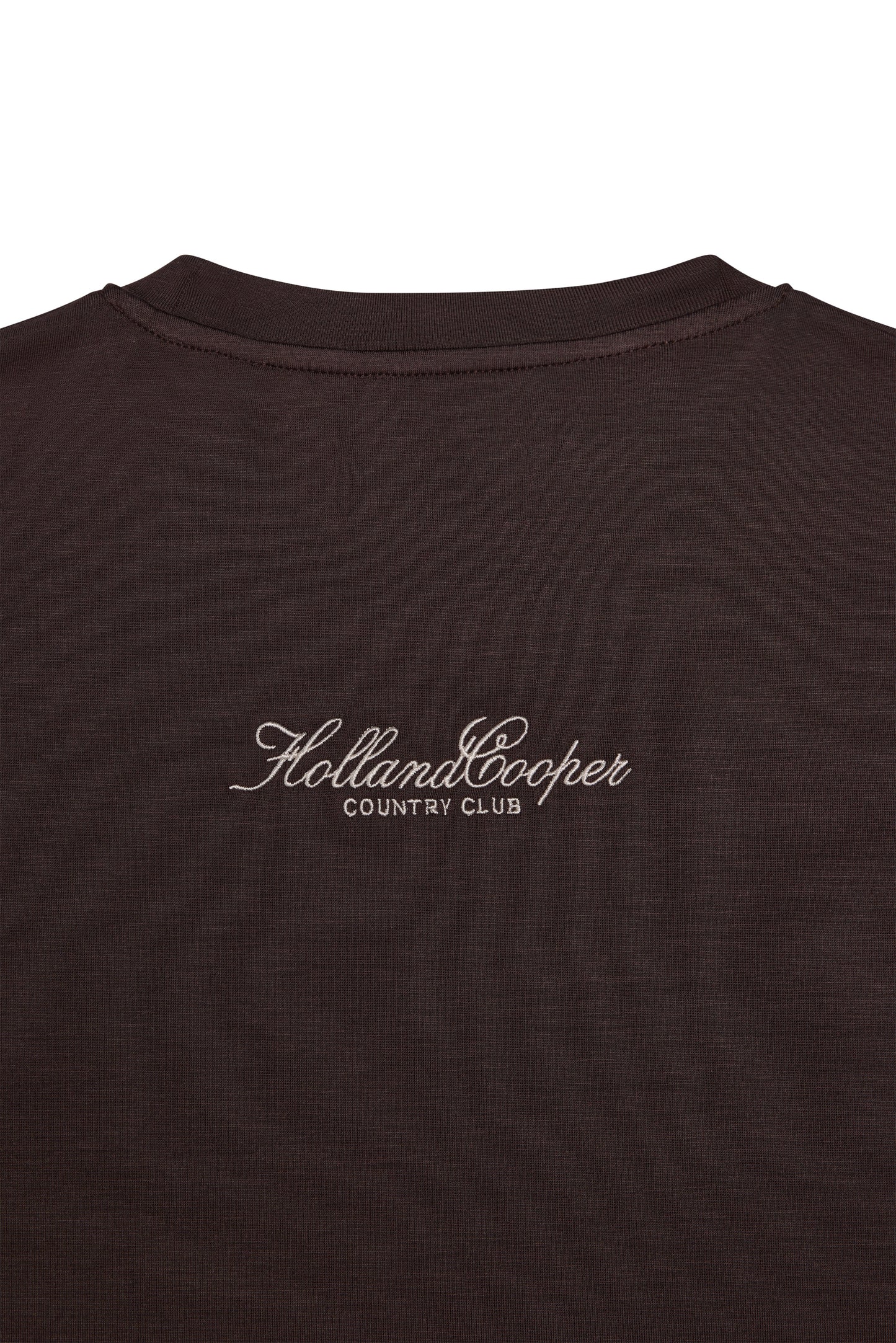 Oversized Monogram Tee (Walnut)