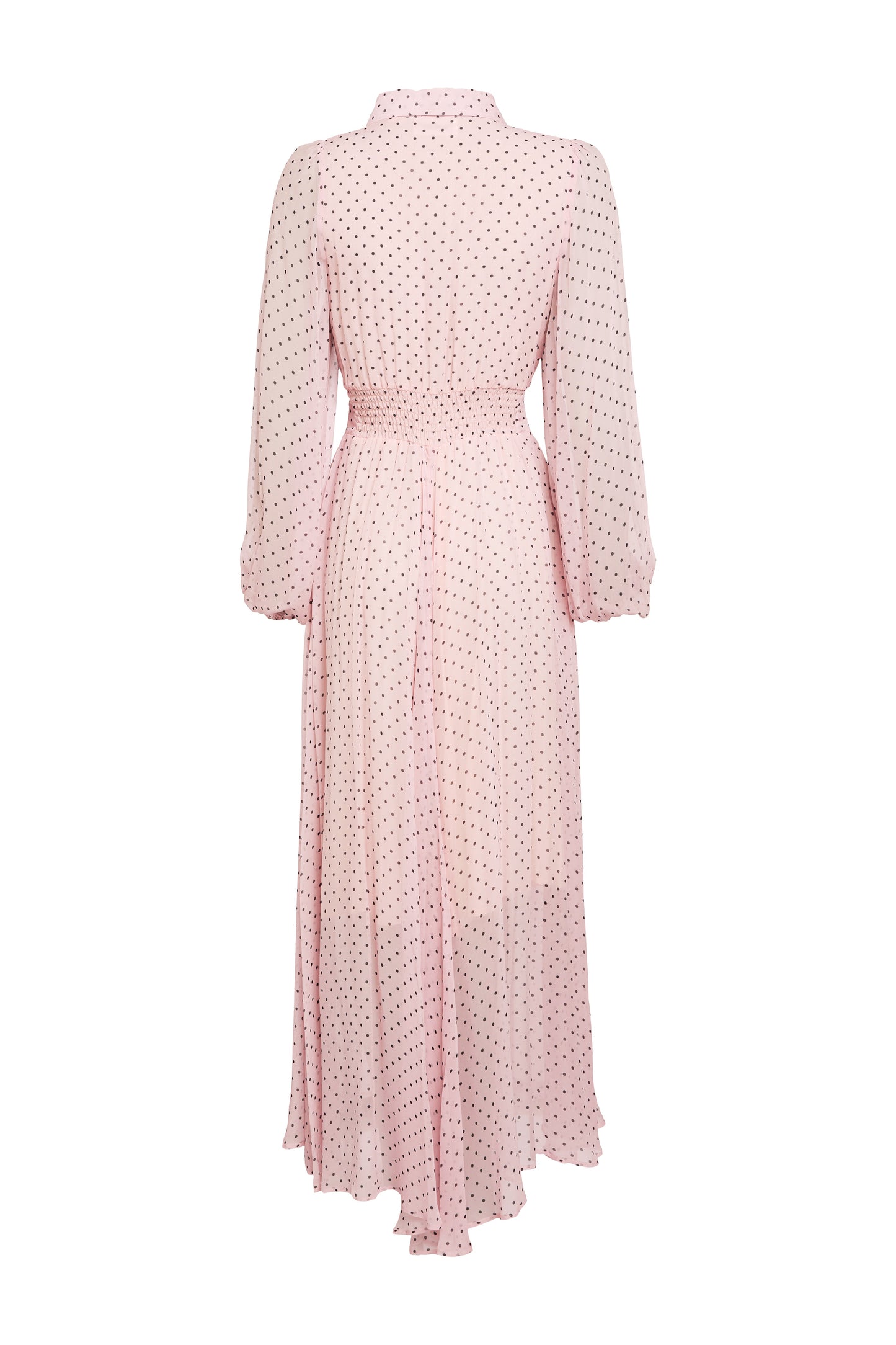 Paros Shirt Dress (Pink Polka Dot)