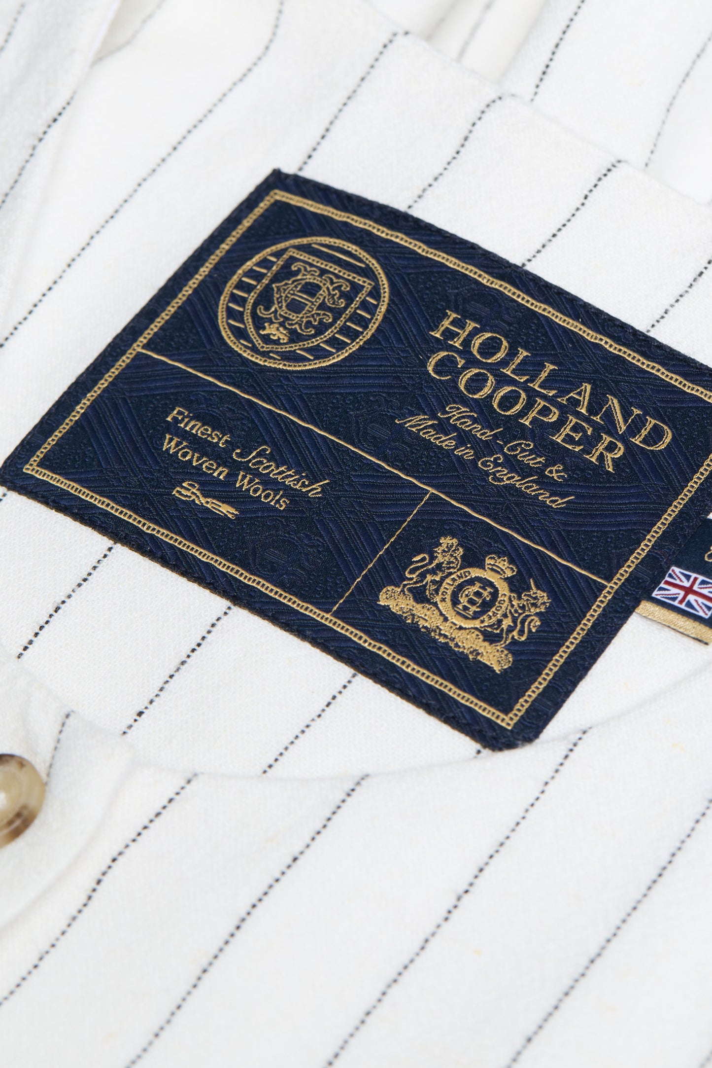 Richmond Waistcoat (Oyster Linen Pinstripe)