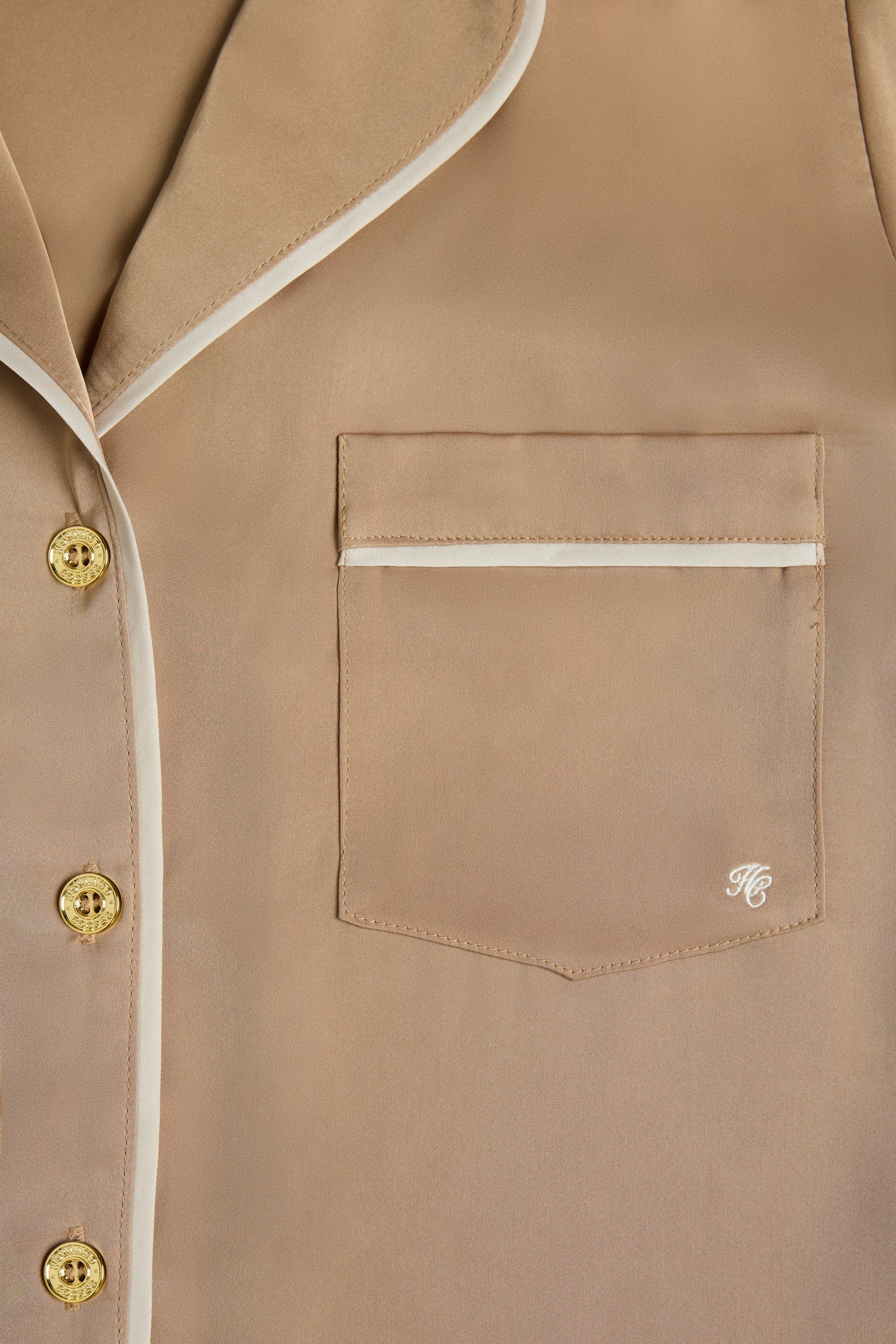 Satin Pyjama Set (Champagne)