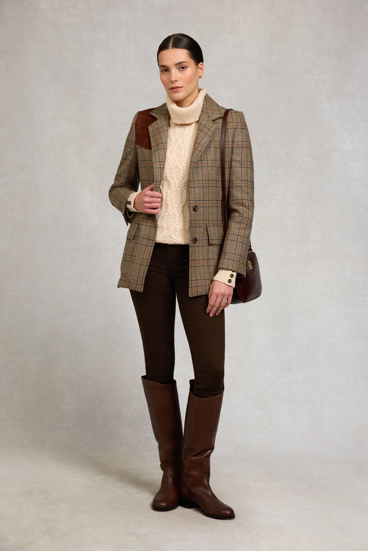 Single Breasted Field Blazer (Bourbon Tweed)