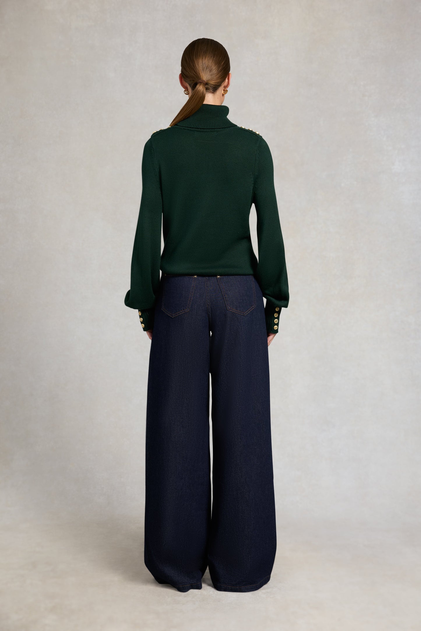 Chamonix Roll Neck Knit (Emerald)