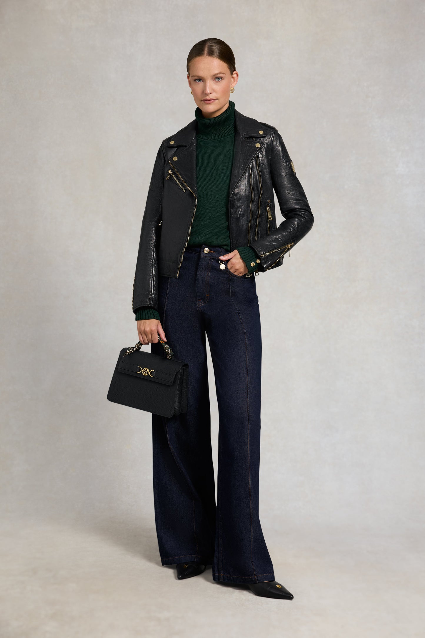 Chamonix Roll Neck Knit (Emerald)