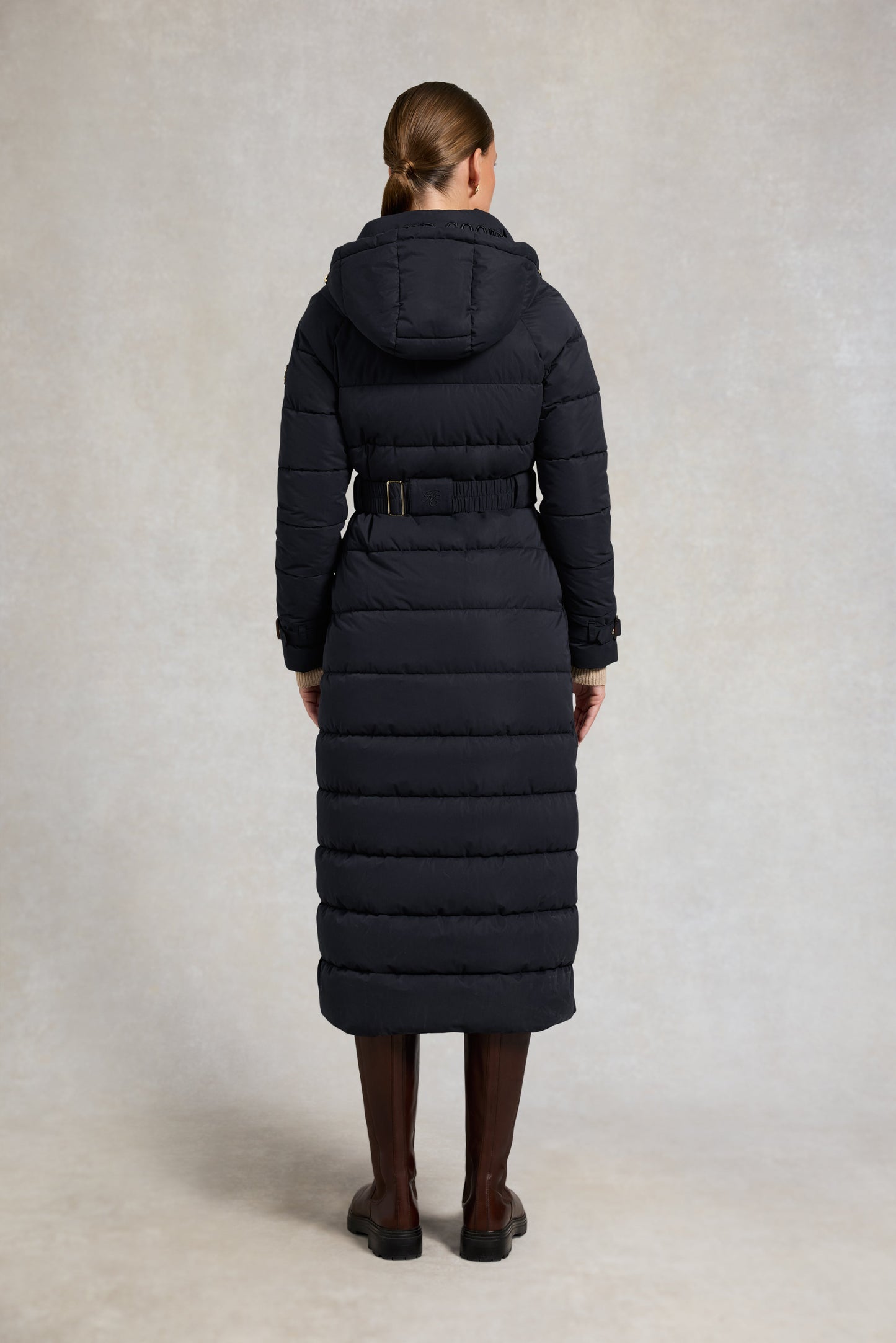 Arosa Luxe Longline Coat (Ink Navy)
