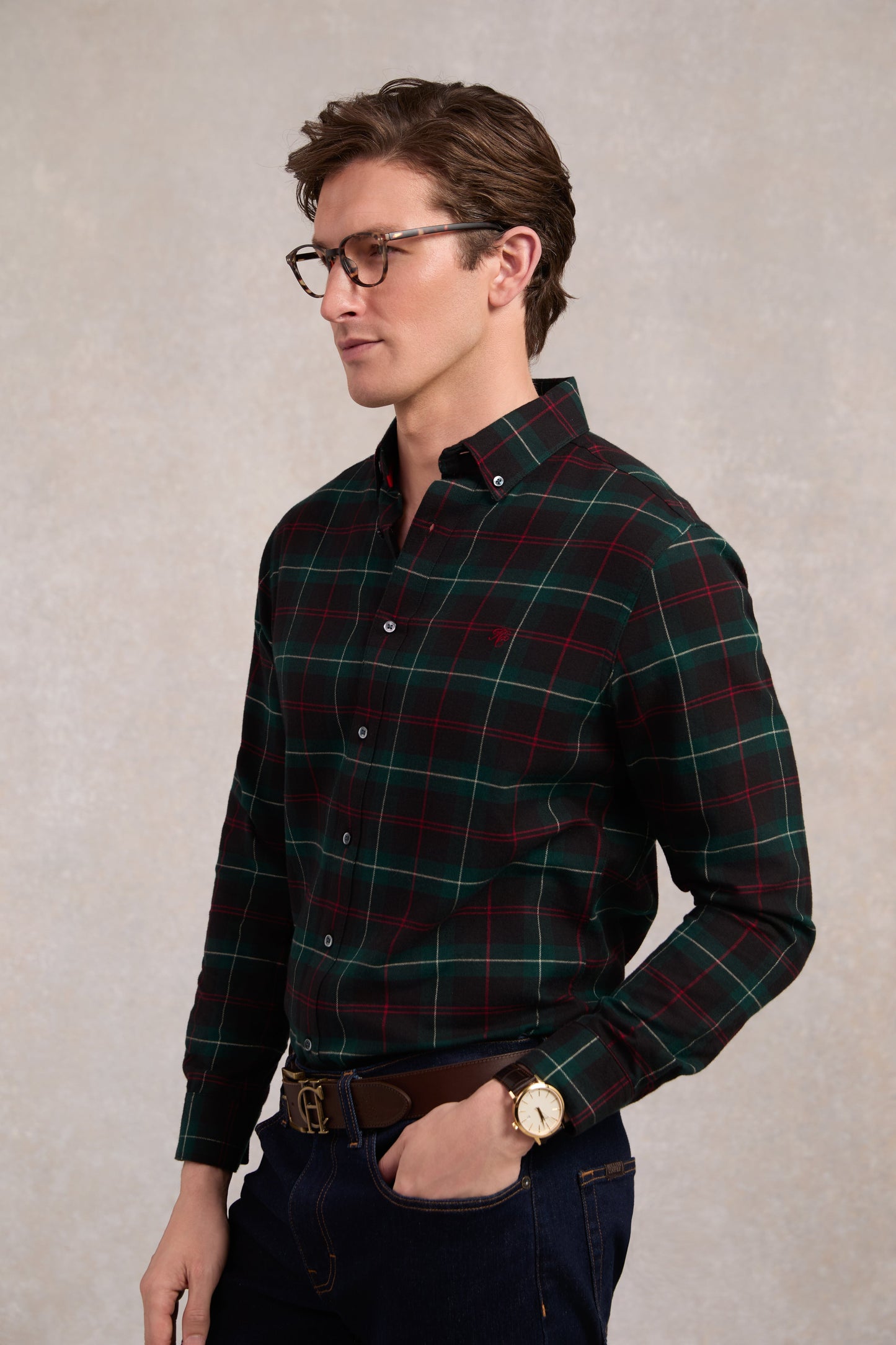 Classic Button Down Shirt (Emerald)
