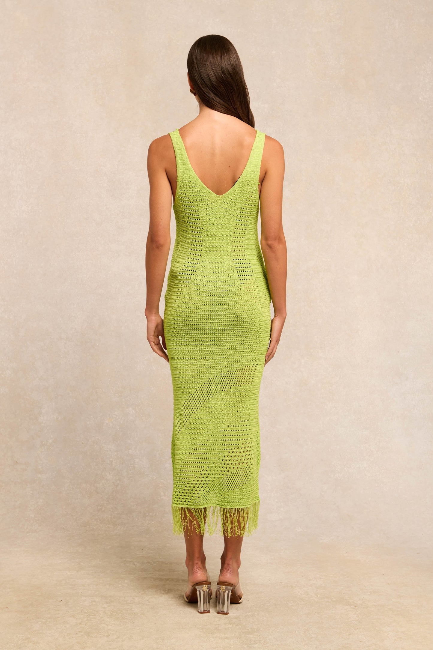 Darcie Beach Dress (Lime)