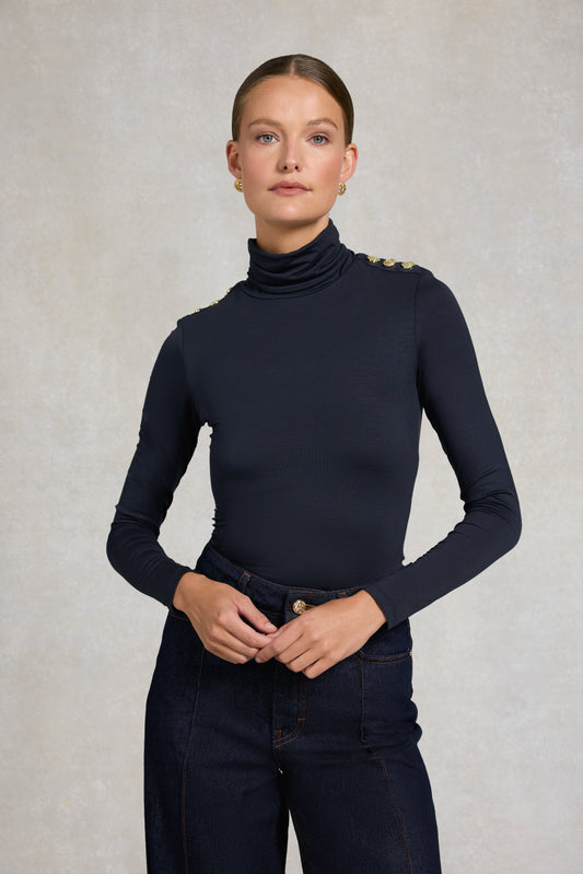 Essential Roll Neck (Ink Navy)