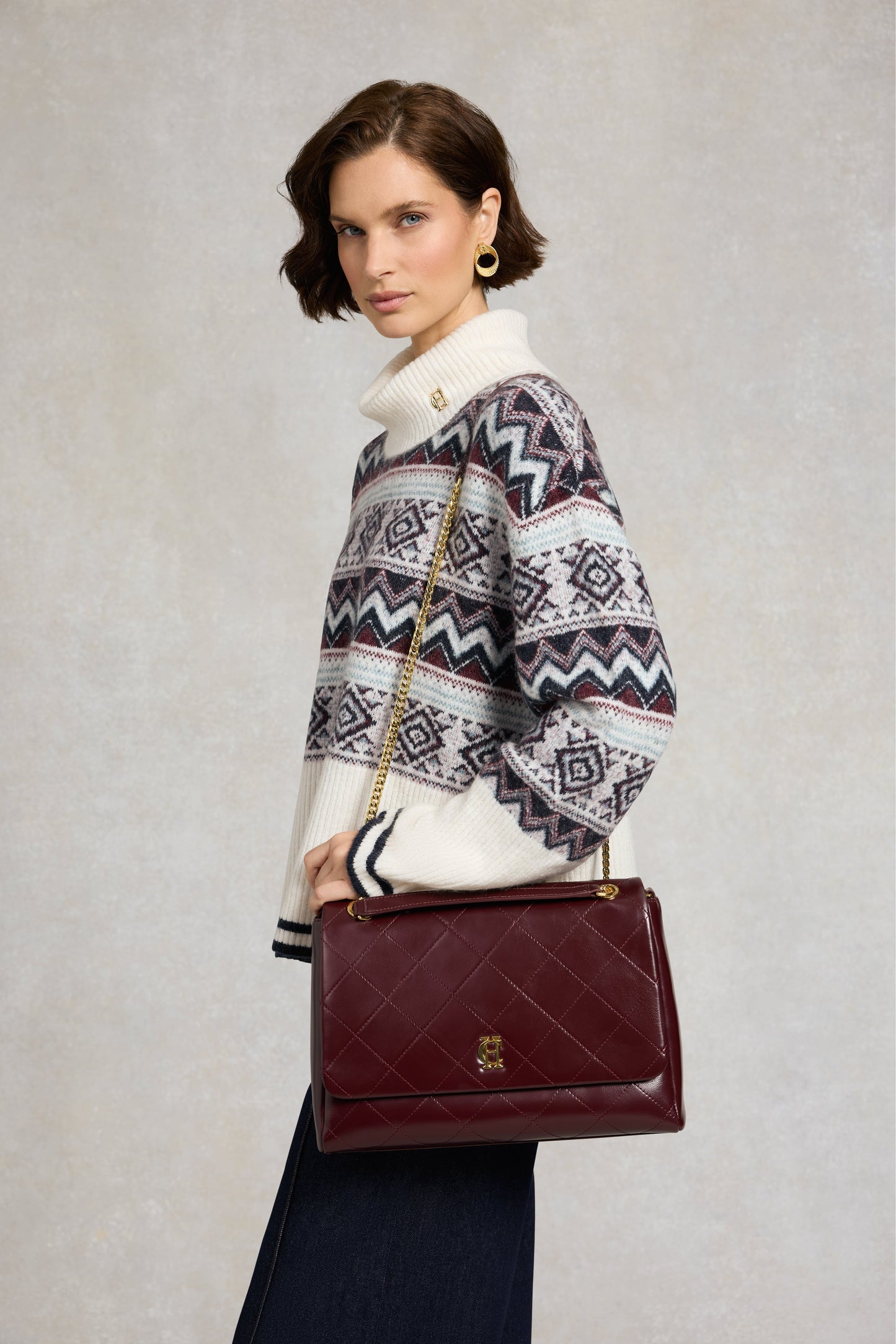 Milan Shoulder Bag (Oxblood)