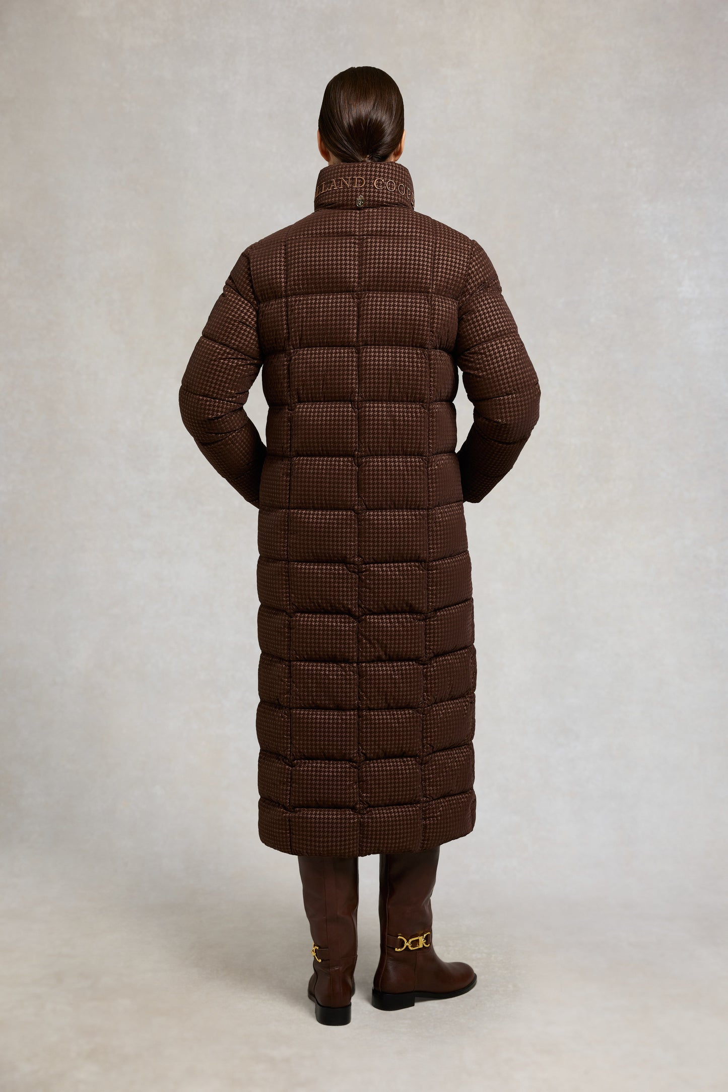 Crawford Longline Coat (Cocoa Mini Flock)