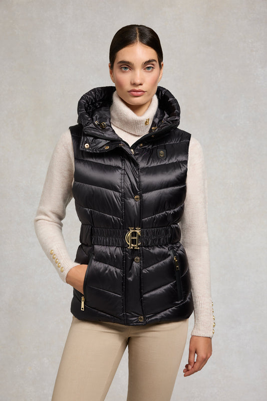 Arosa Gilet (Deep Black)