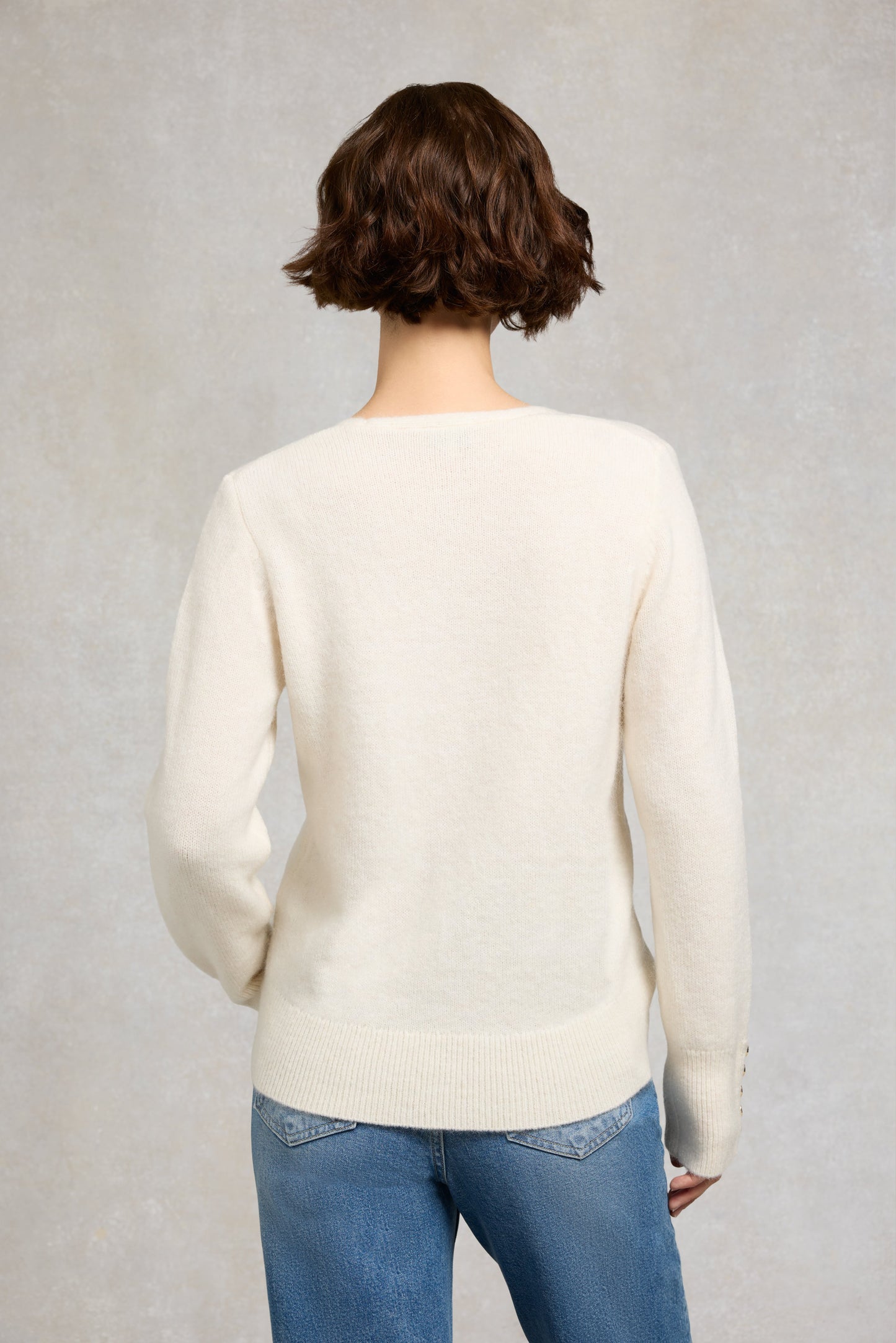 Tori V-Neck Knit (Natural)