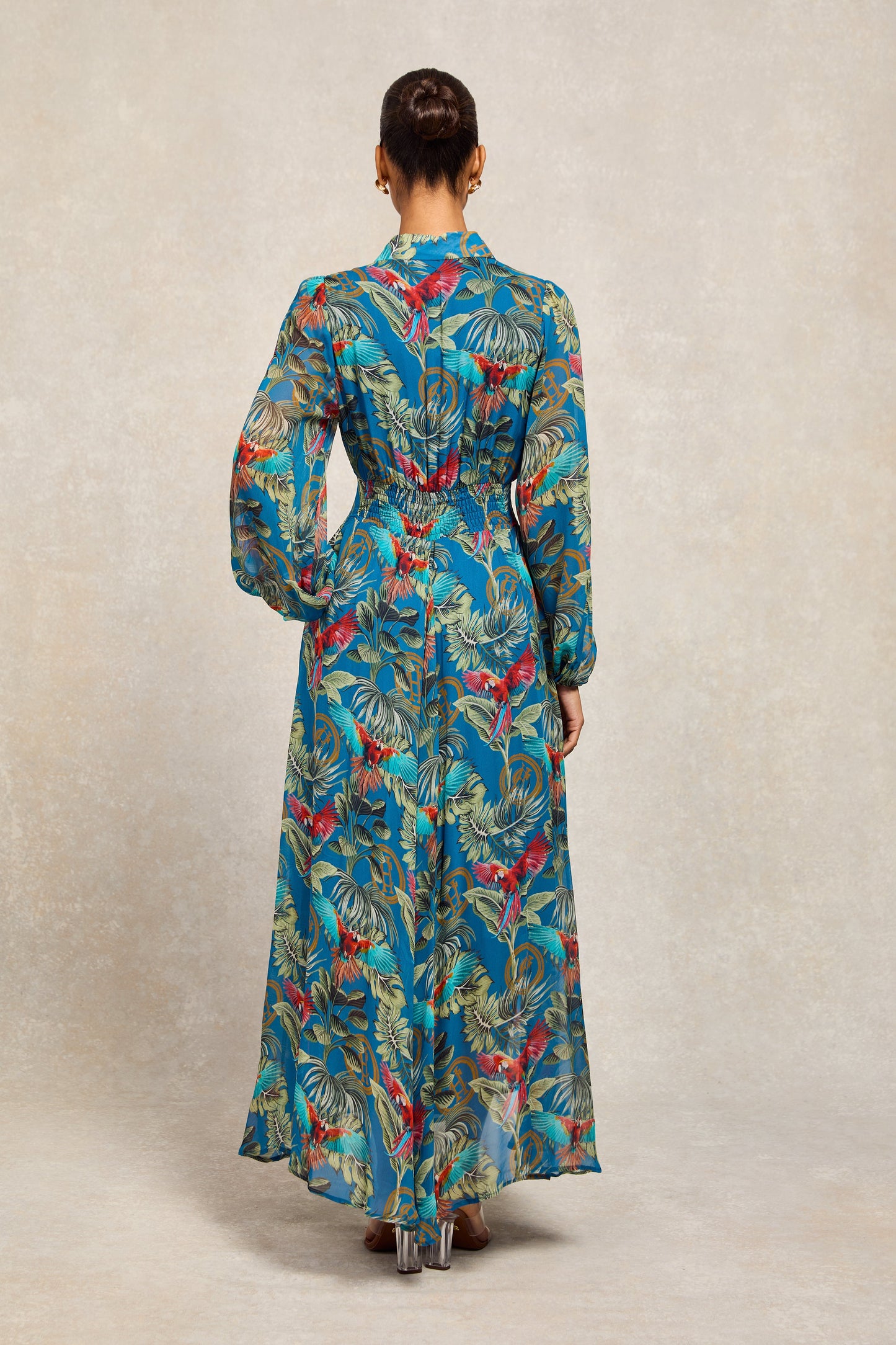Paros Shirt Dress (Macaw Cobalt)
