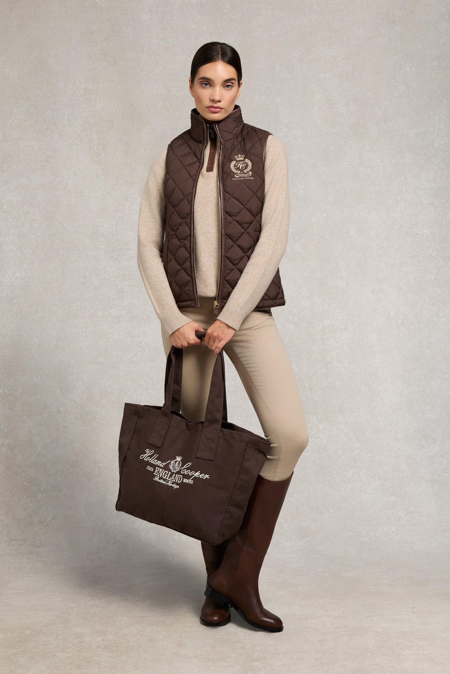 Country Quarter Zip Knit (Oatmeal)