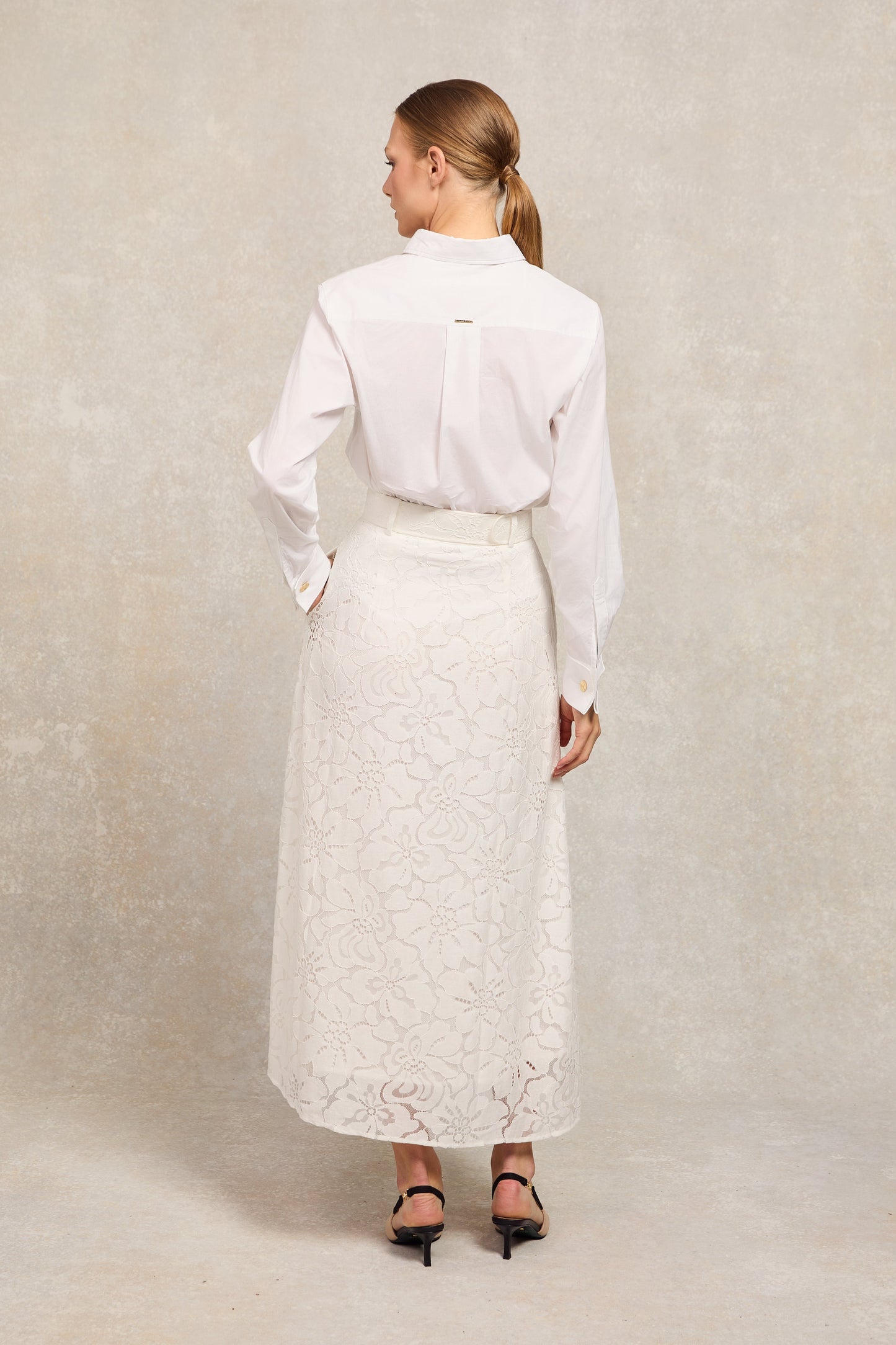 Annabel Lace Skirt (White)
