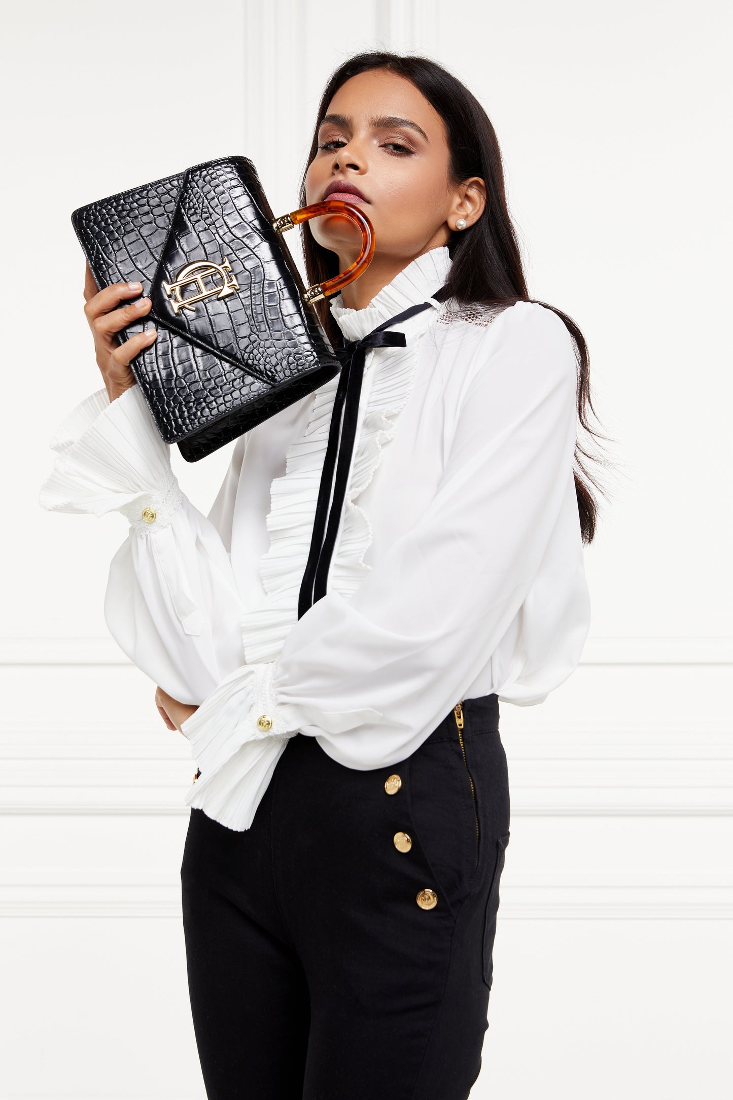 Olivia Tie Shirt (White)