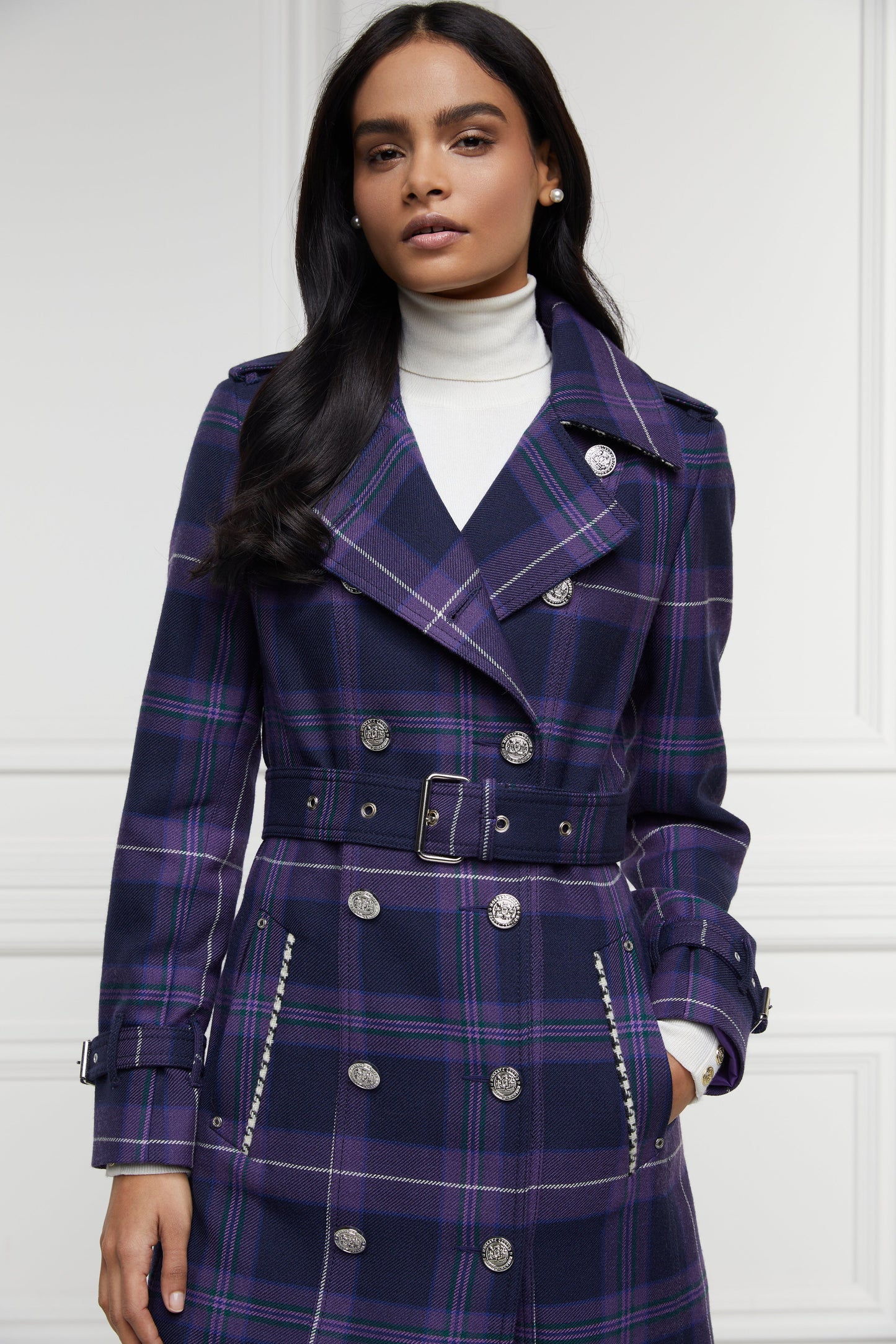 Jubilee Full Length Marlborough Trench (Jubilee Tartan)