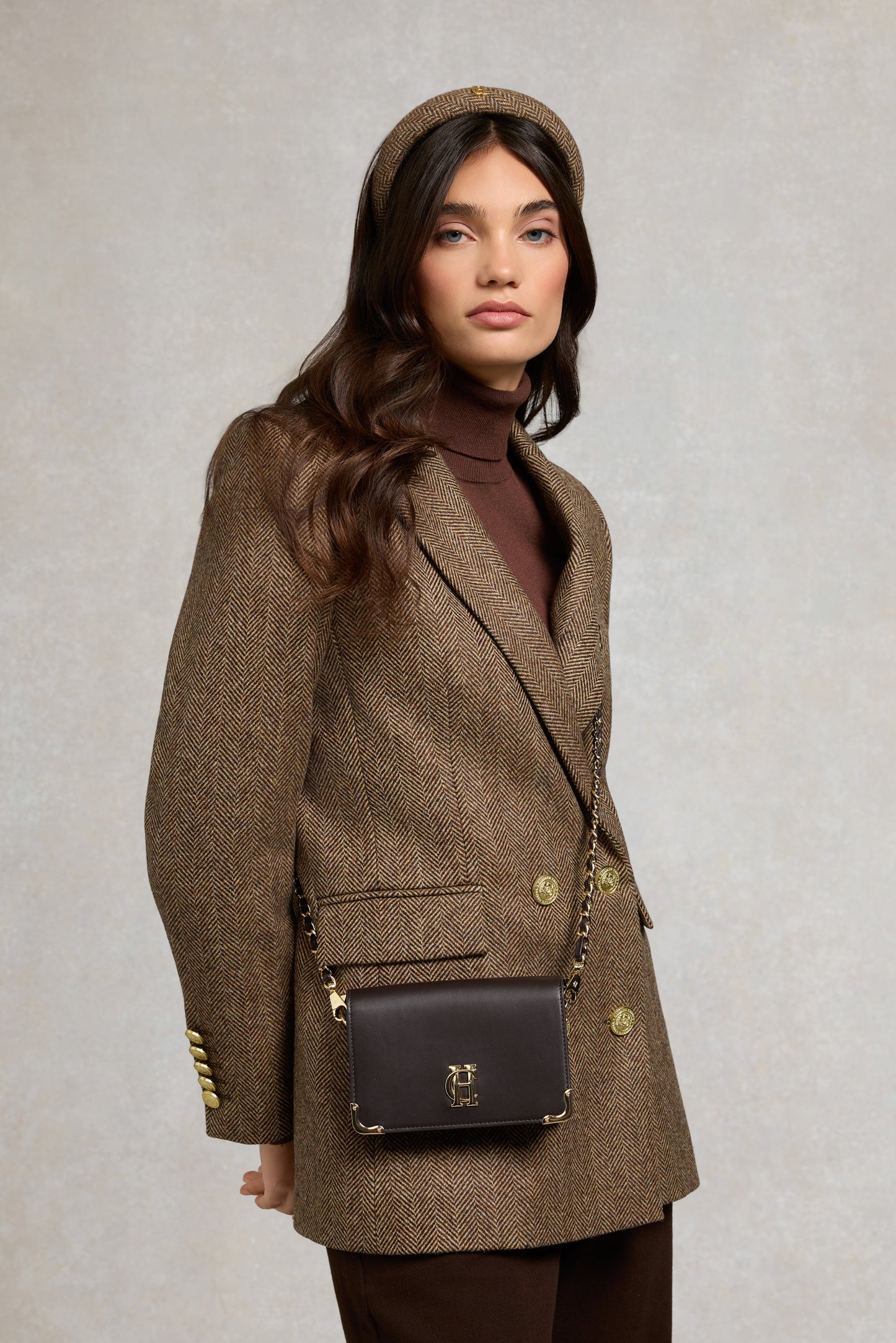 Kensington Crossbody Bag (Chocolate Leather)