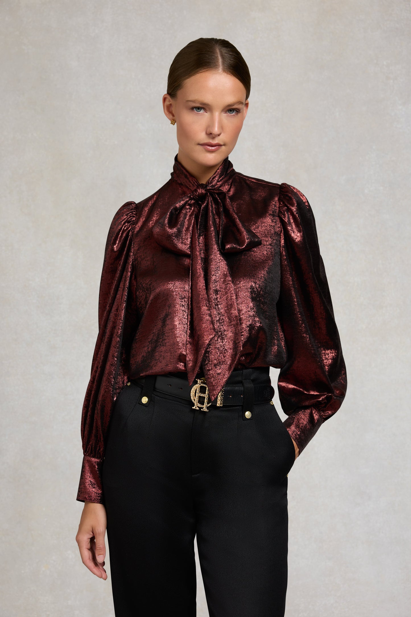 Ariella Sparkle Blouse (Red Sparkle)