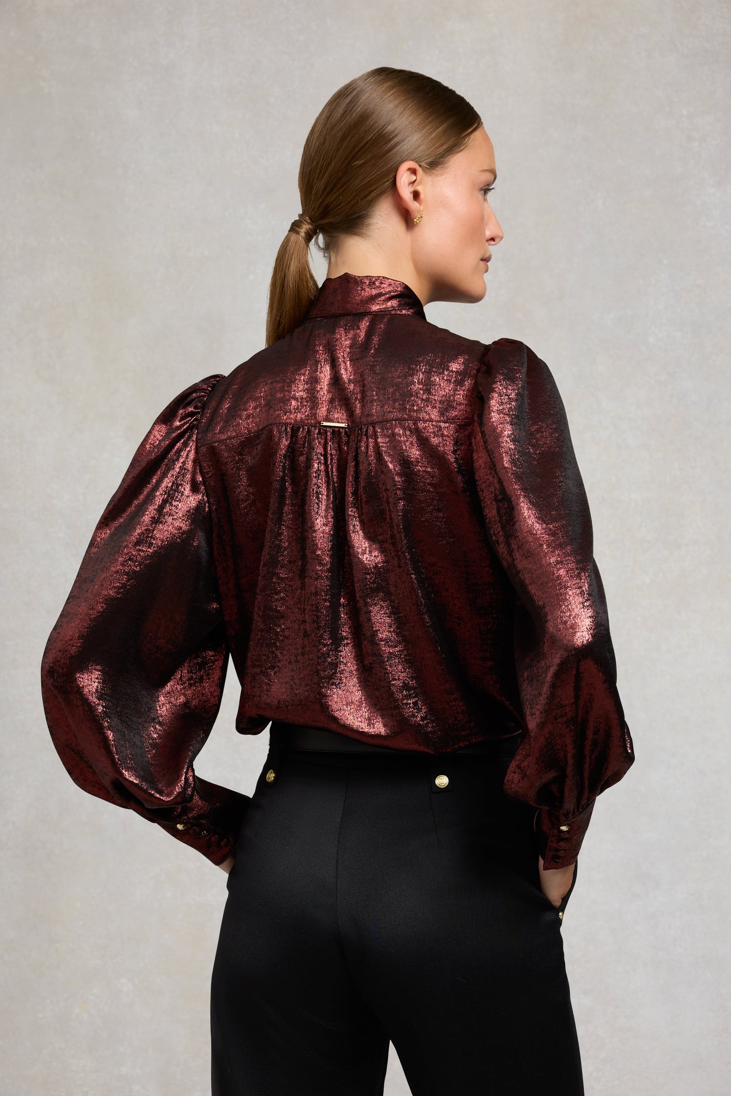 Ariella Sparkle Blouse (Red Sparkle)