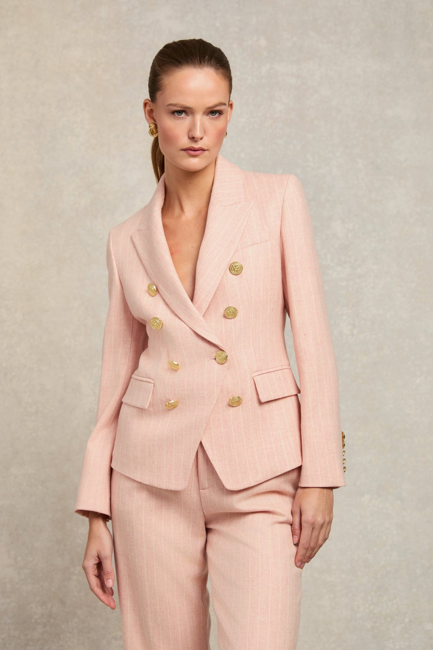 Knightsbridge Blazer (Pink Chalk Pinstripe)