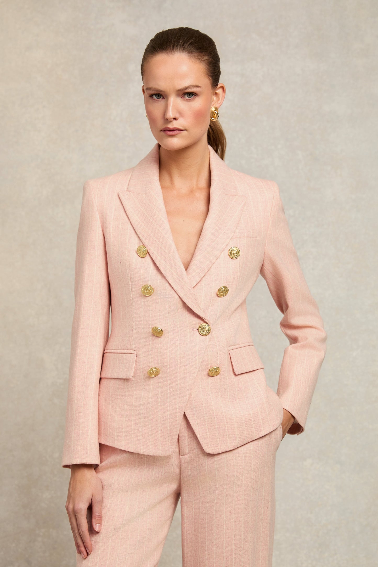 Knightsbridge Blazer (Pink Chalk Pinstripe)