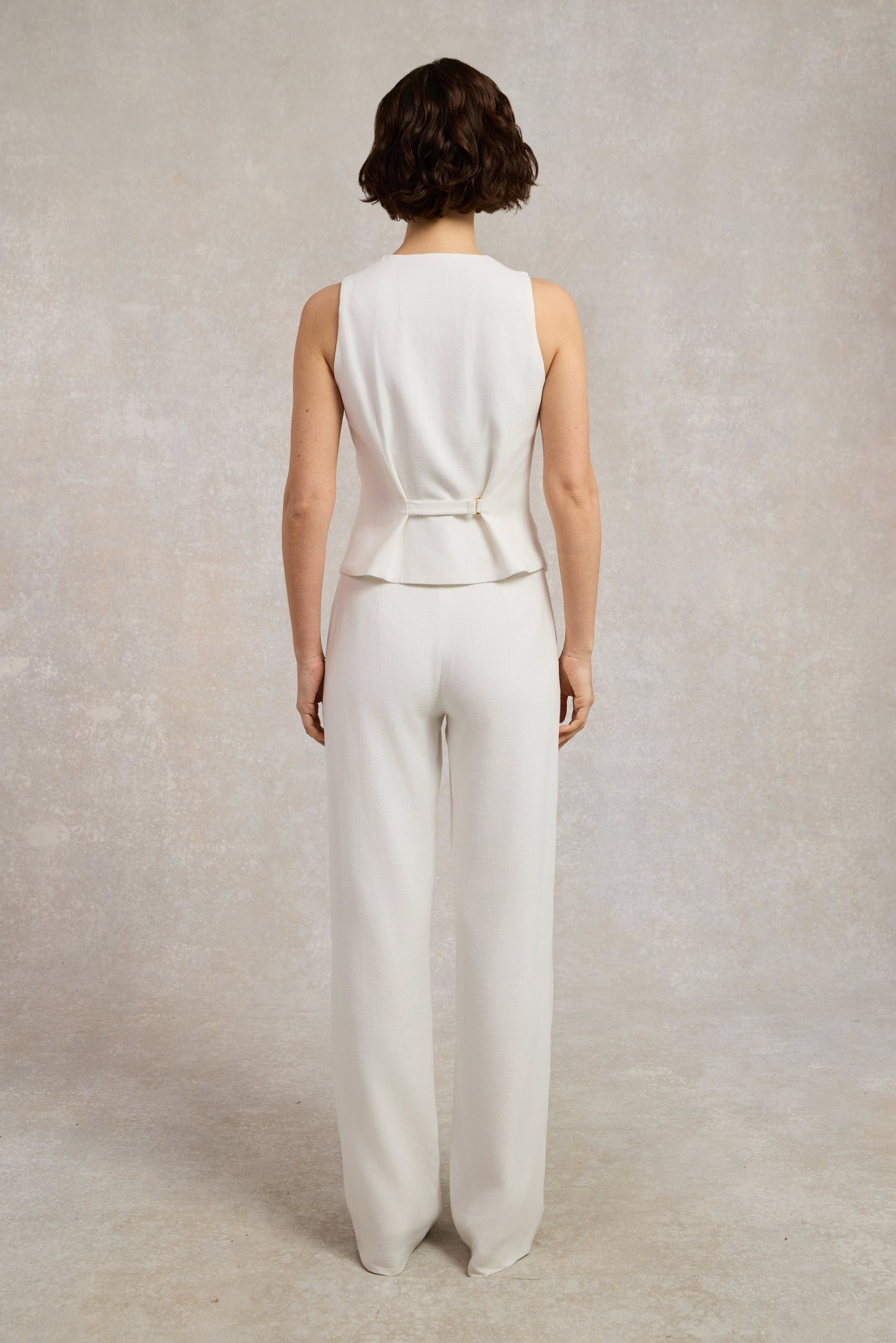 Hampton Waistcoat (Oyster Linen)