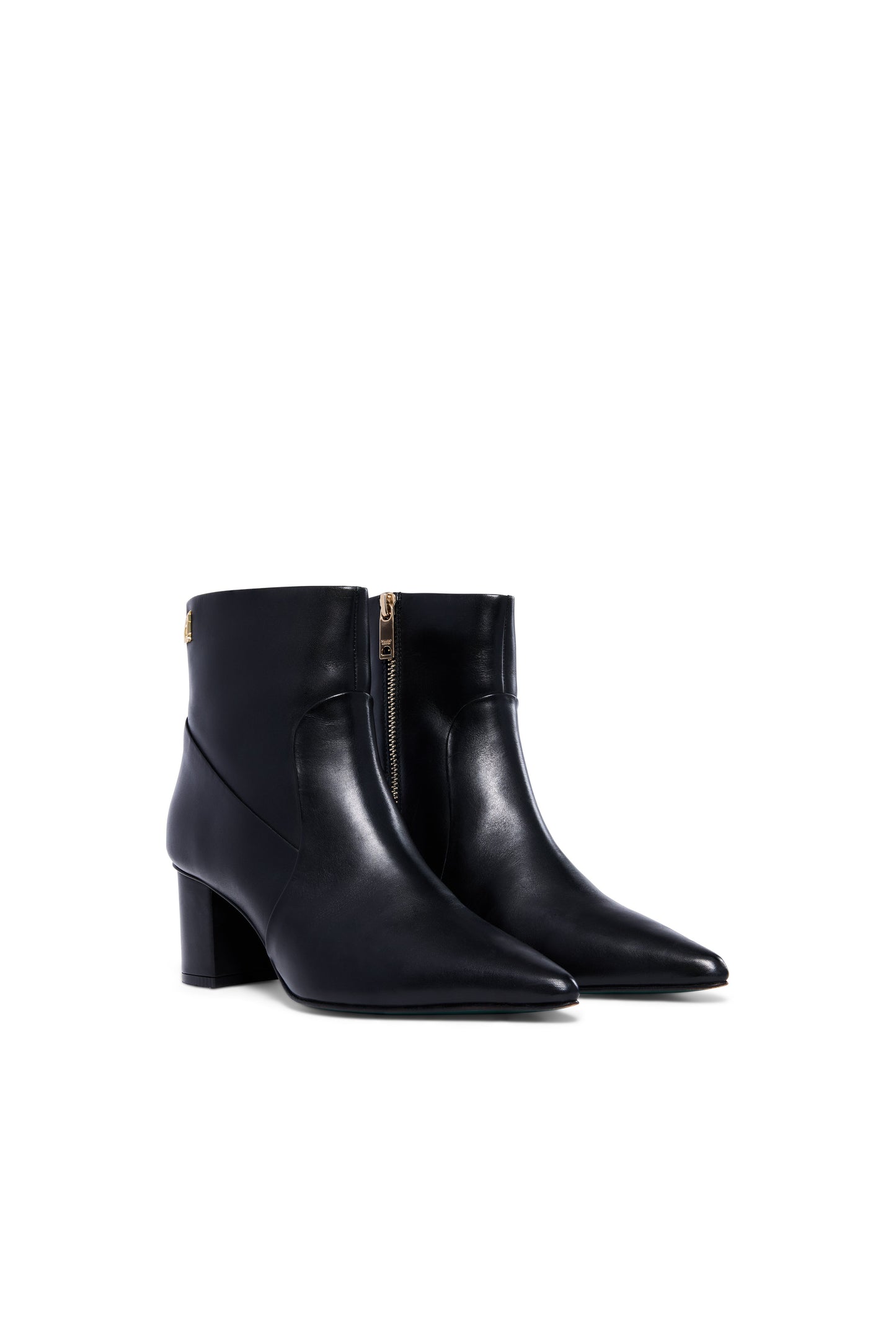 Regency Mid Heel Ankle Boot (Black)