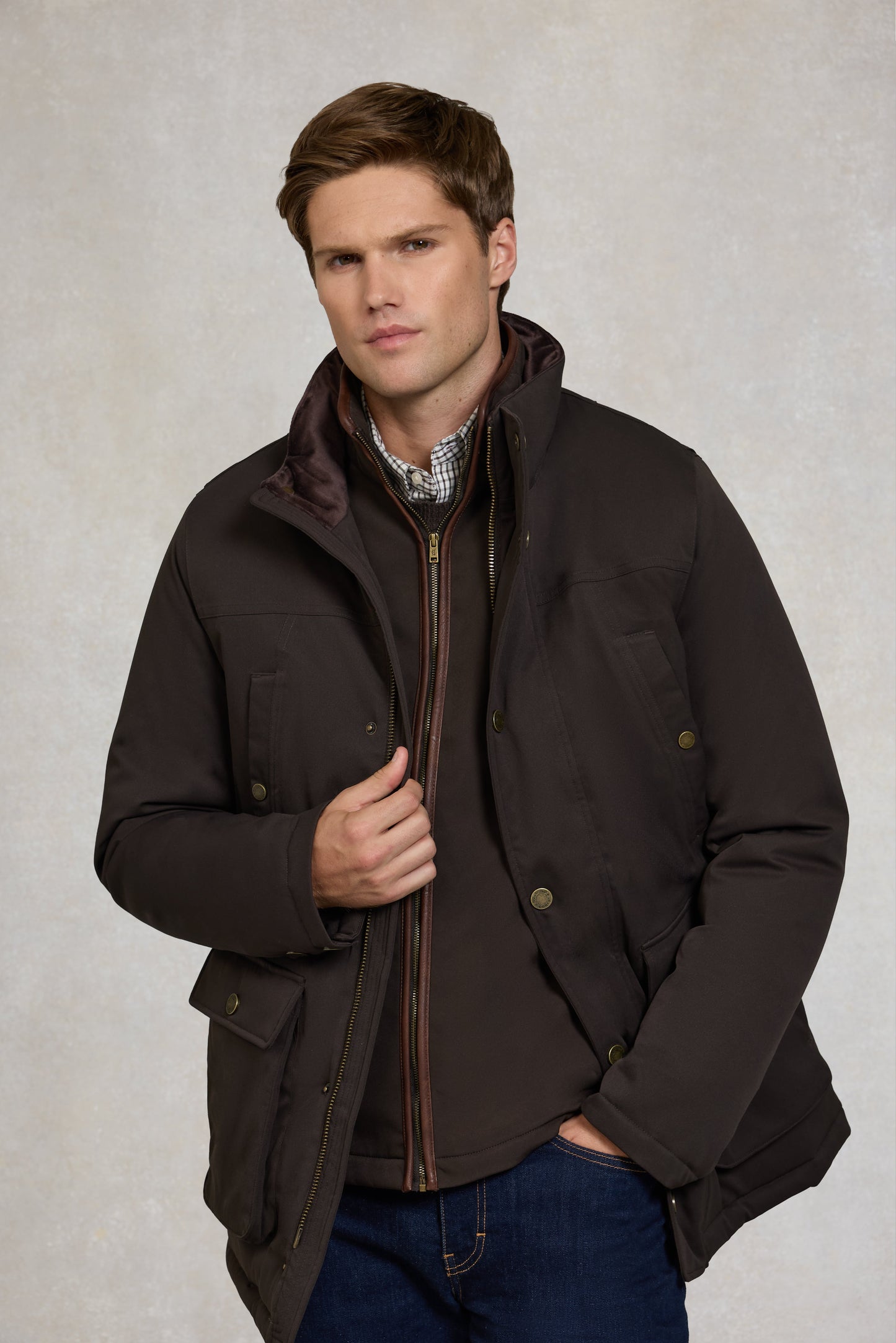 Men's Stamford Field Coat (Chocolate)