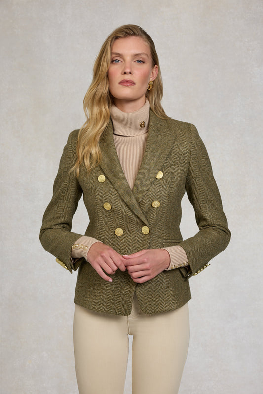 Knightsbridge Blazer (Moss Herringbone)