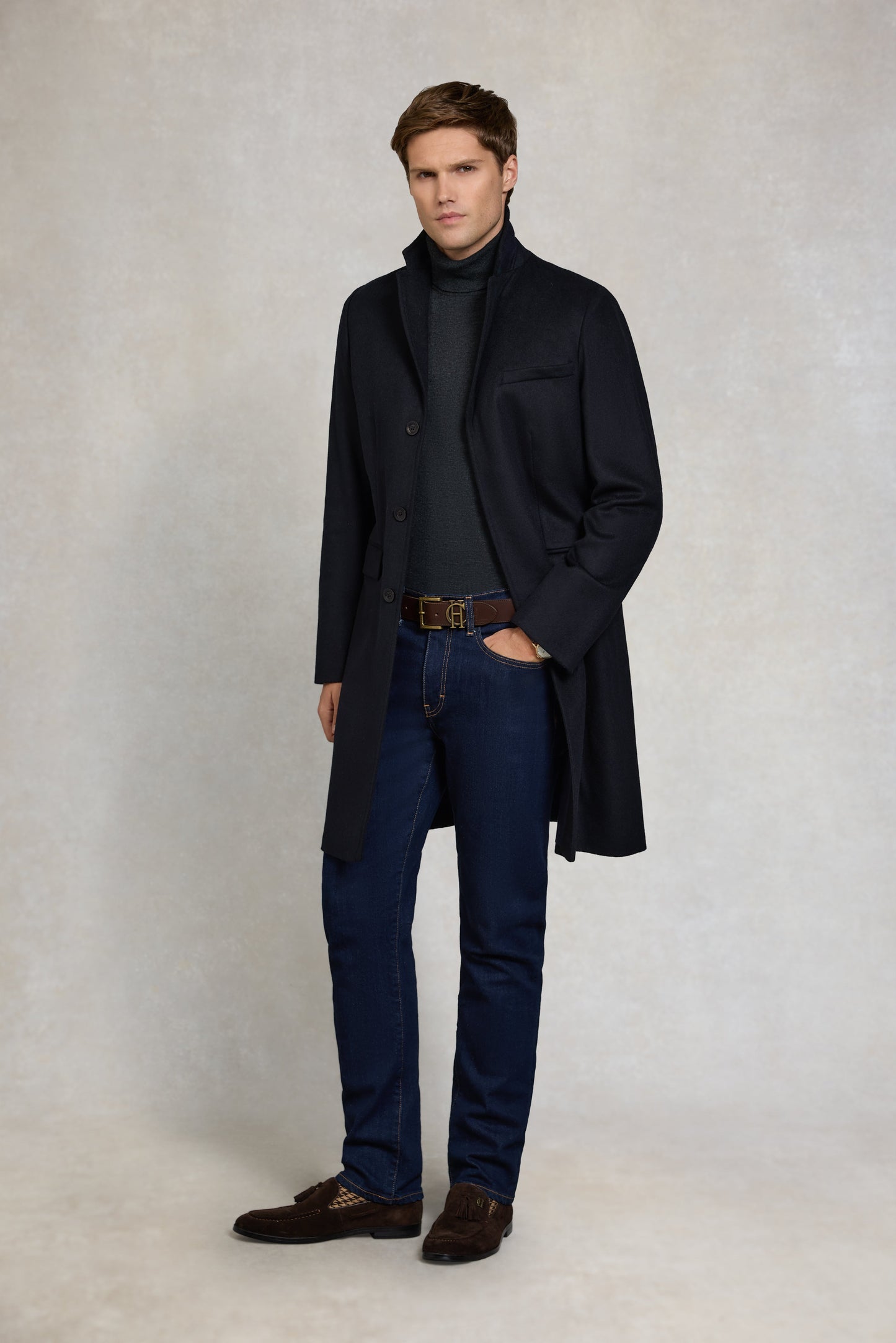 The Cheltenham Coat (Soft Navy)