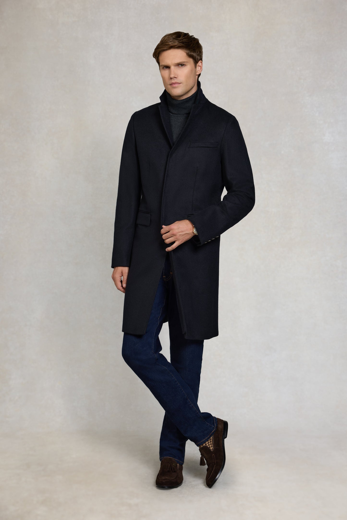 The Cheltenham Coat (Soft Navy)
