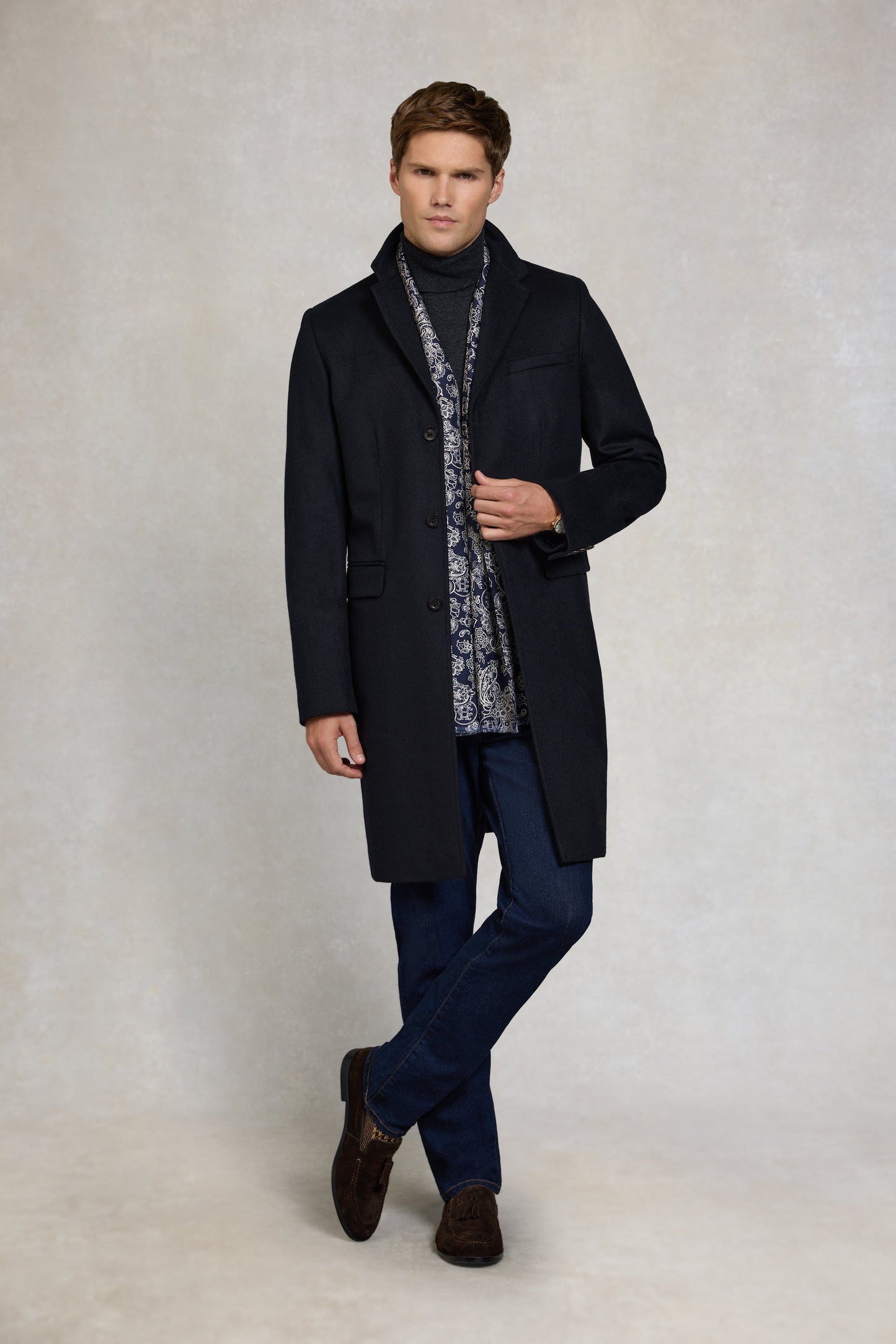The Cheltenham Coat (Soft Navy)