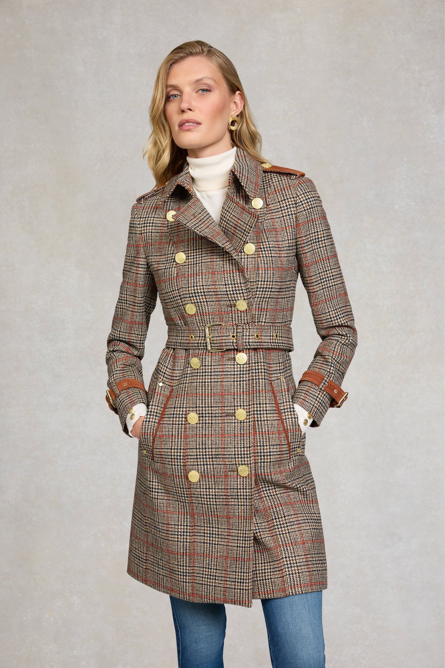 Marlborough Trench Coat (Orange Windsor)