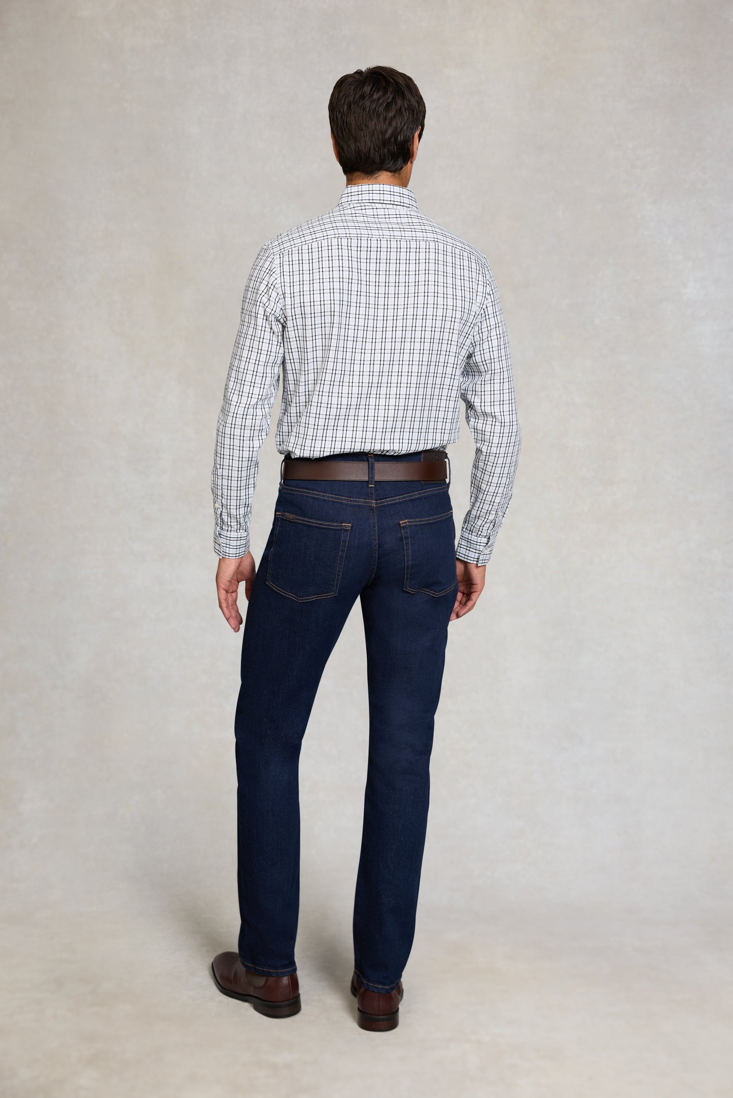 Men's Classic Woven Button Down Shirt (Cheltenham Check Blue)