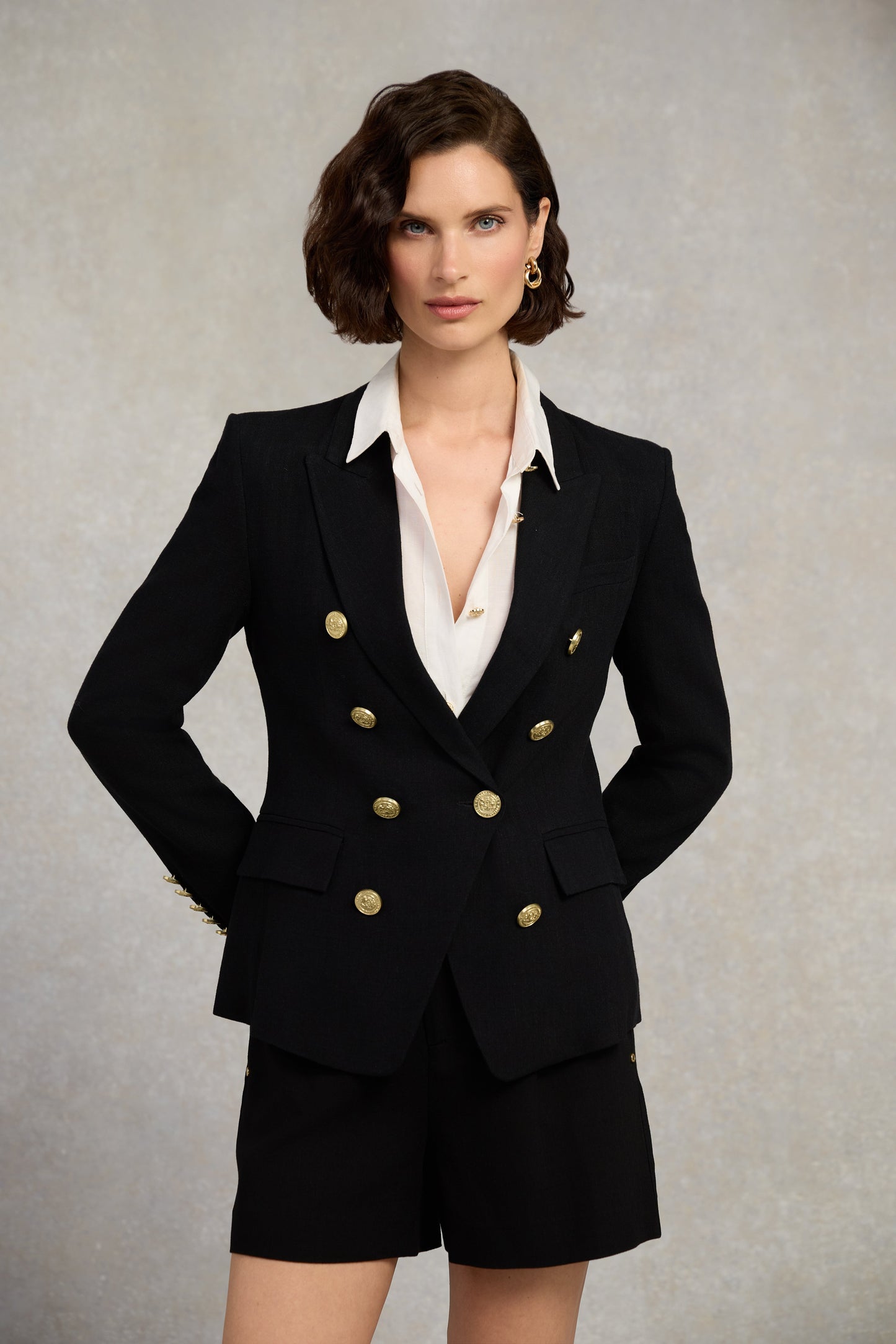 Knightsbridge Blazer (Black Linen)