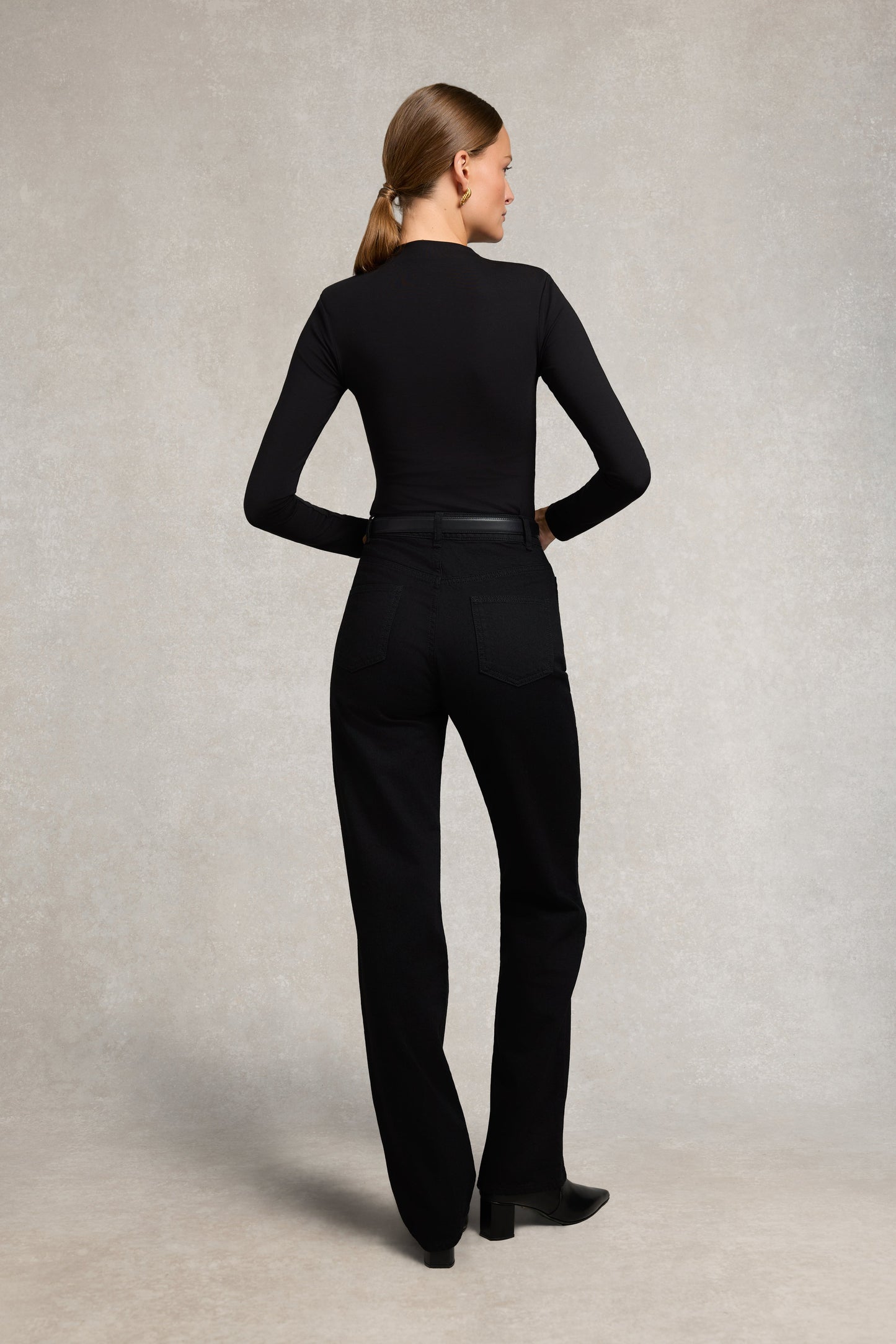 Harper Long Sleeve Top (Black)