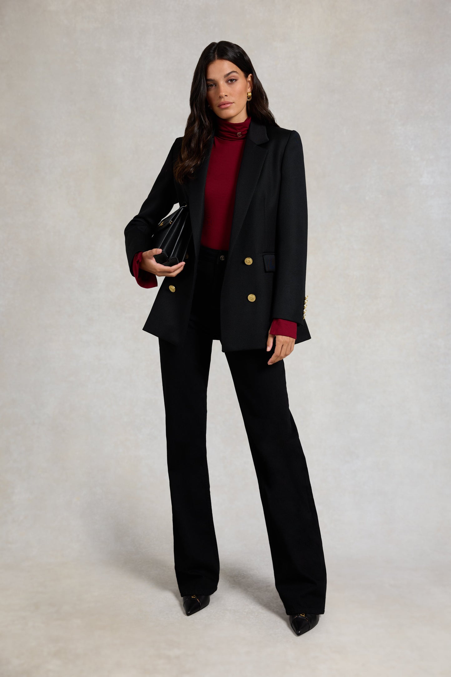 Lucy Essential Roll Neck (Wine)