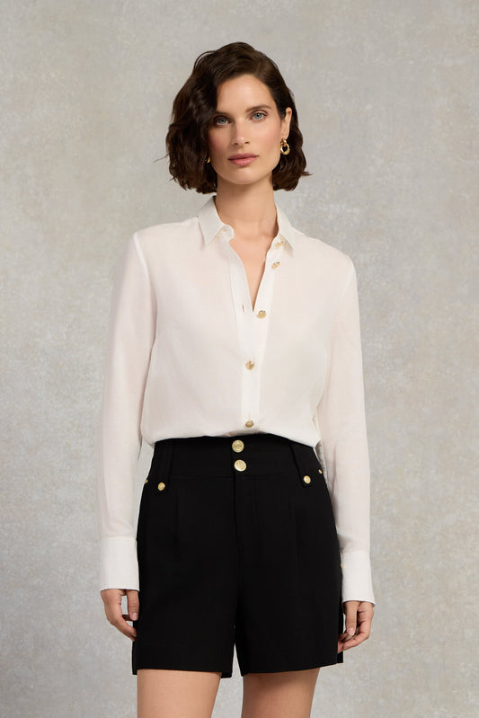 Tailored Short (Black Linen)