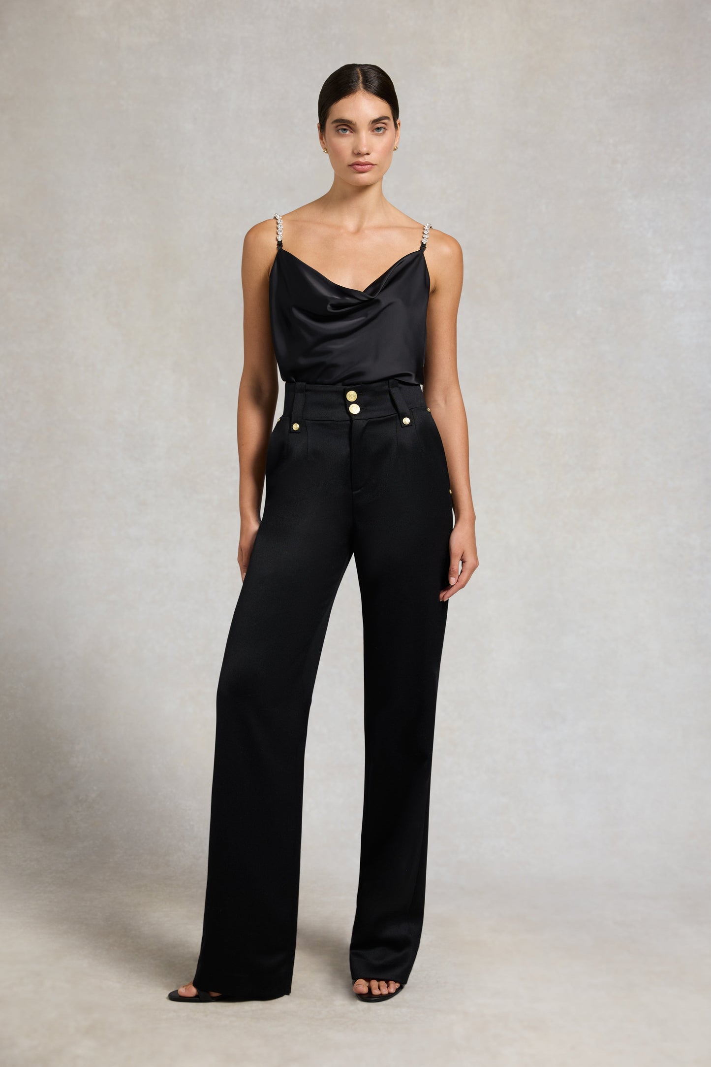 Aurora Vest (Black Satin)